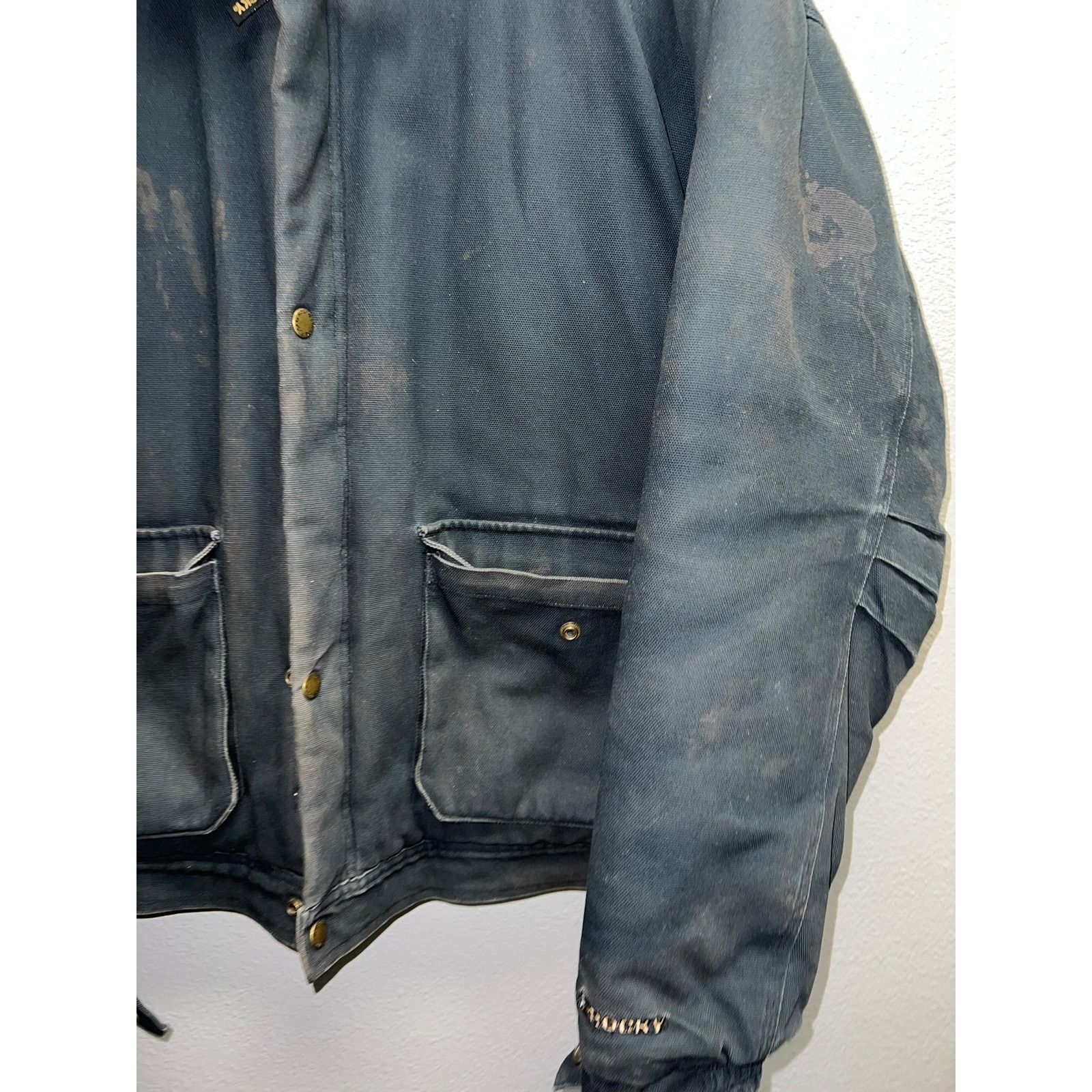 Vintage Vintage Work Wear Black Jacket Rocky Full Zip Heavy VTG XL Size US XL / EU 56 / 4 - 2 Thumbnail