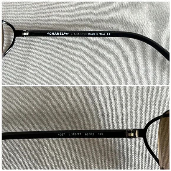 Chanel CHANEL SUNGLASSES 4027 LOGO CC Wrap Metal Vintage Iconic Size ONE SIZE - 5 Thumbnail
