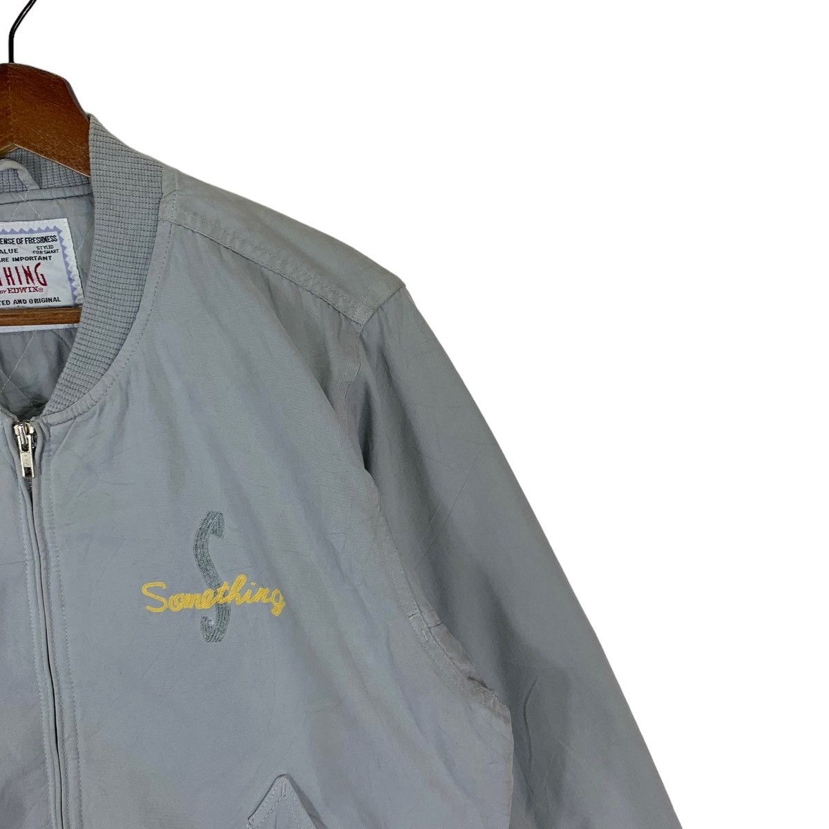 Edwin × Vintage VINTAGE 90s SOMETHING BY EDWIN BOMBER ZIPPER JACKET Size US M / EU 48-50 / 2 - 4 Thumbnail
