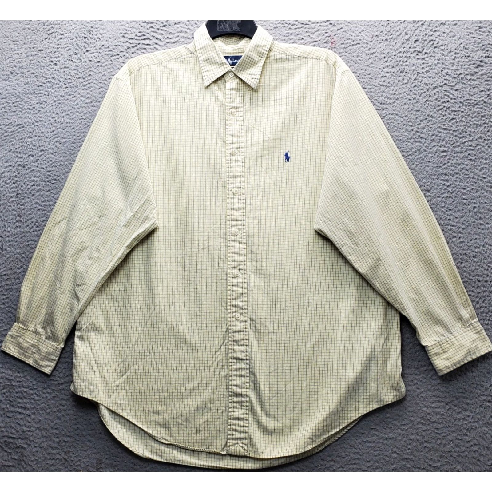 Ralph Lauren Ralph Lauren Mens Dress Shirt Yarmouth 17 Multi Plaid Button-Down Blue Pony Logo Size 46R - 2 Thumbnail