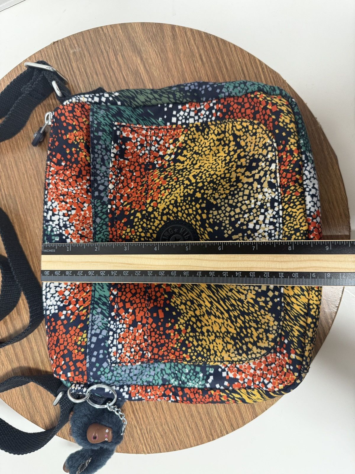 Other Kipling Crossbody Multicolor Splatter w Monkey Keychain NWOT Size ONE SIZE - 9 Thumbnail