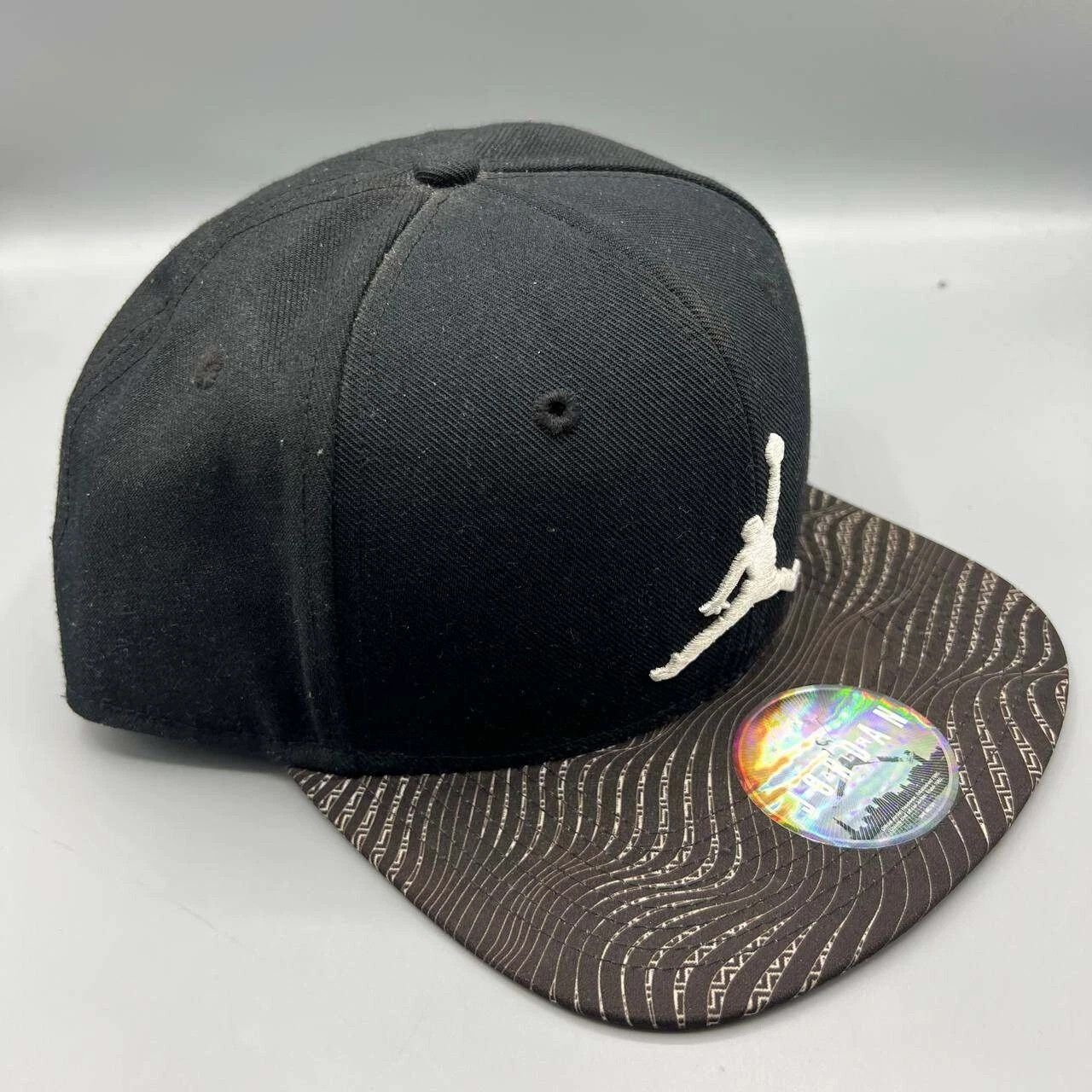 Jordan Brand Air Jordan Hat Men Black Embroidered Logo Jumpman Snap Back Size ONE SIZE - 5 Thumbnail