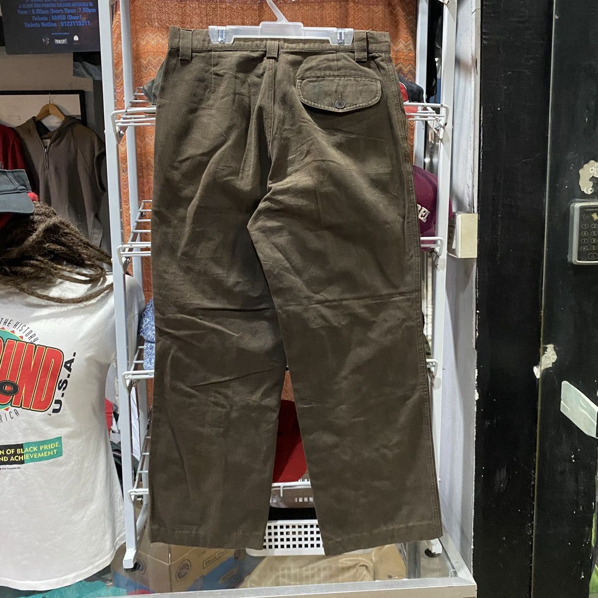 agnes b. Vintage Agnès B. Paris Workwear Pants Brown Made in France Size US 29 - 2 Thumbnail