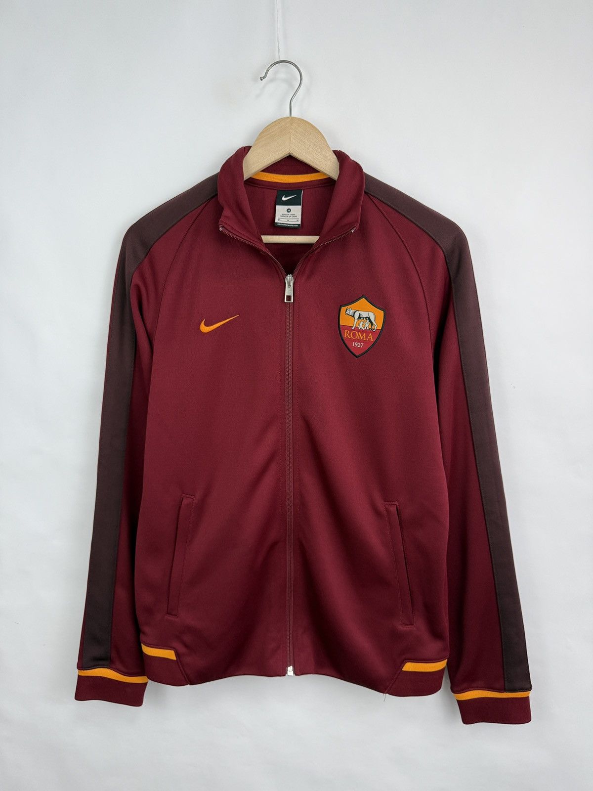 Nike 🇮🇹 2015 Nike Roma Soccer Jacket Italy Rare Retro Y2K Size US M / EU 48-50 / 2 - 5 Thumbnail