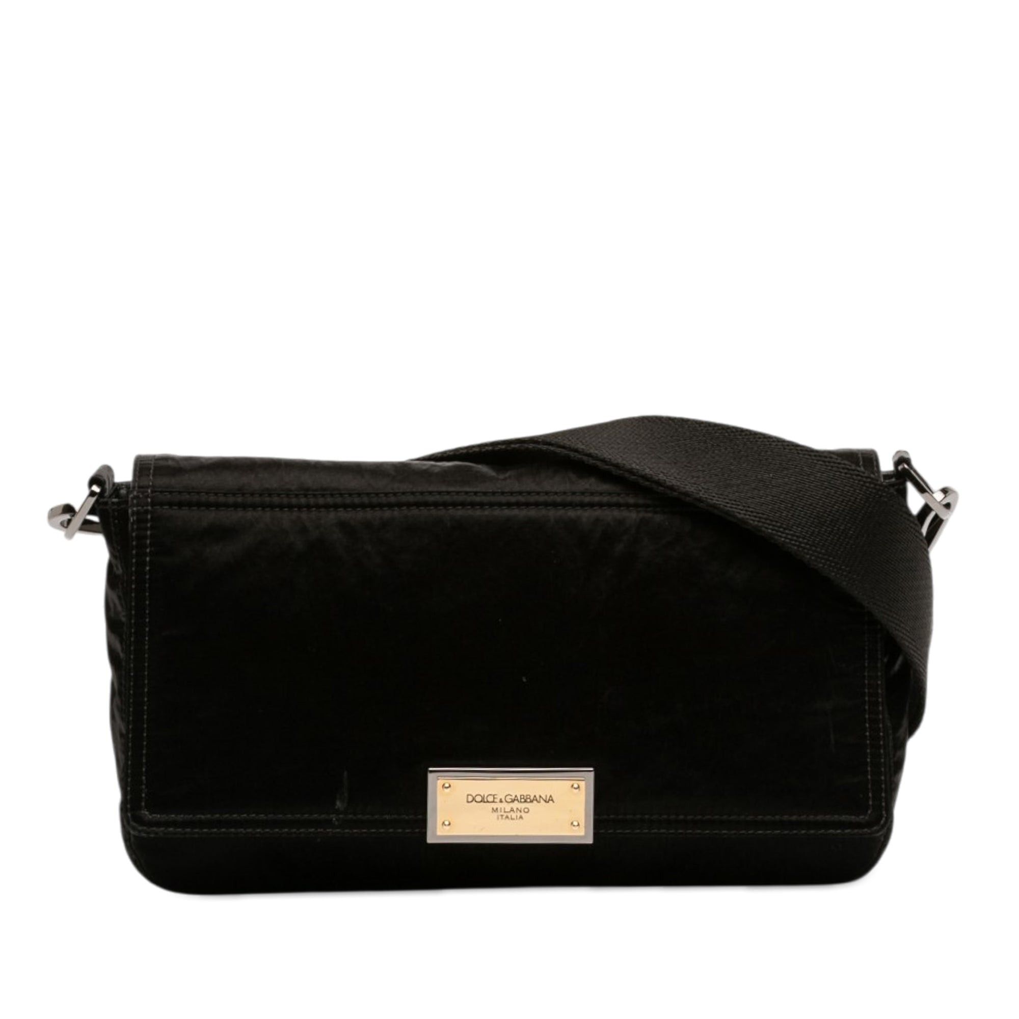 Dolce & Gabbana Nylon Logo Plaque Messenger Bag Size ONE SIZE - 1 Thumbnail