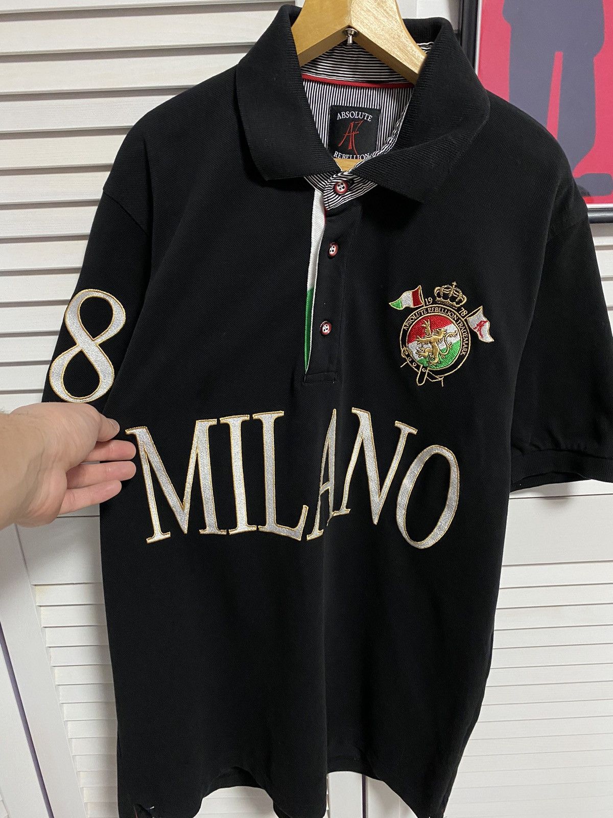 Vintage Polo Styled Ralph Lauren Chief Keef Milano Number Logo City Size US L / EU 52-54 / 3 - 3 Thumbnail