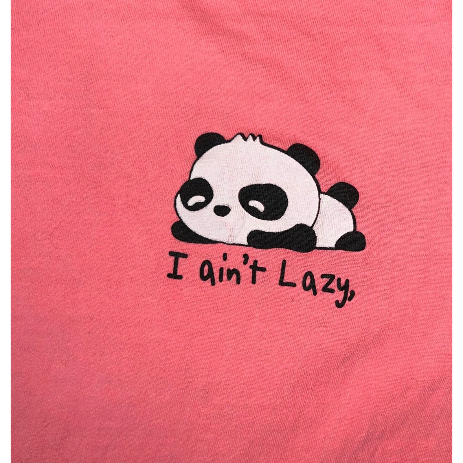Xavier Delcour Lazy Panda Pink Shirt - On Fire - Size Medium Size M / US 6-8 / IT 42-44 - 2 Thumbnail