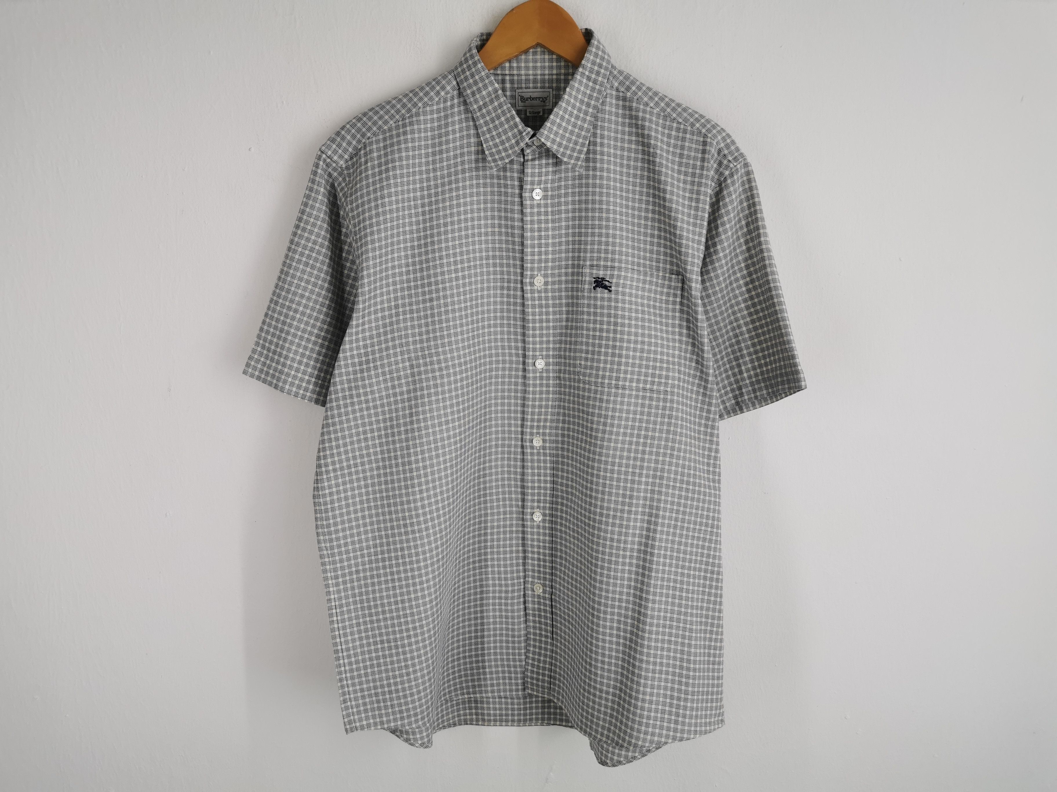 Burberry Vintage 90's Burberry's Button Shirt Made In Japan Size L Size US L / EU 52-54 / 3 - 2 Thumbnail