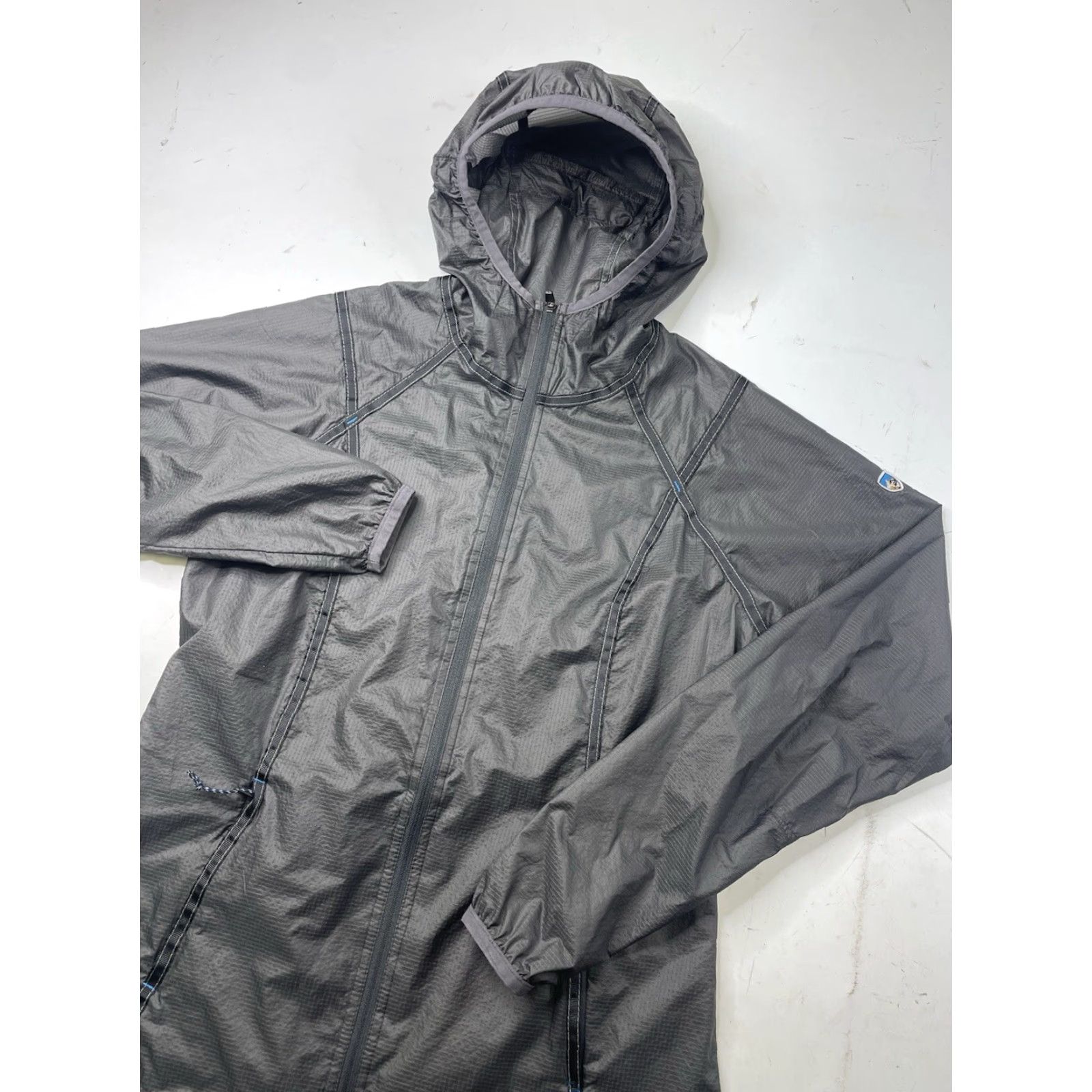 Vintage KUHL Parajax Jacket Windbreaker Lightweight Nylon Gray Womens XS Regular Zip Mid-Length Size XS / US 0-2 / IT 36-38 - 2 Thumbnail