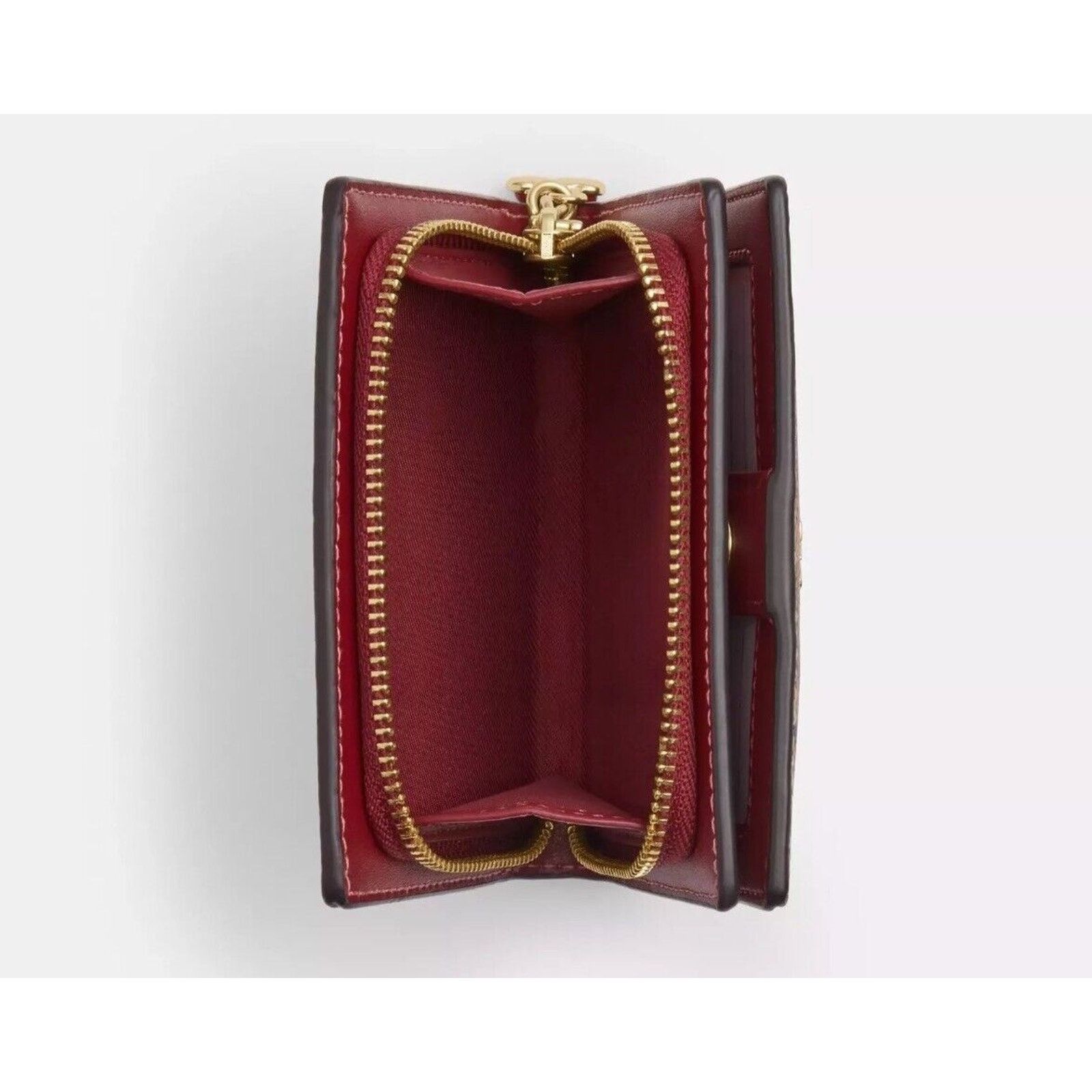 Coach NWT Limited Coach Snap Wallet CZ347 Canvas Pink Cherry Size ONE SIZE - 5 Thumbnail