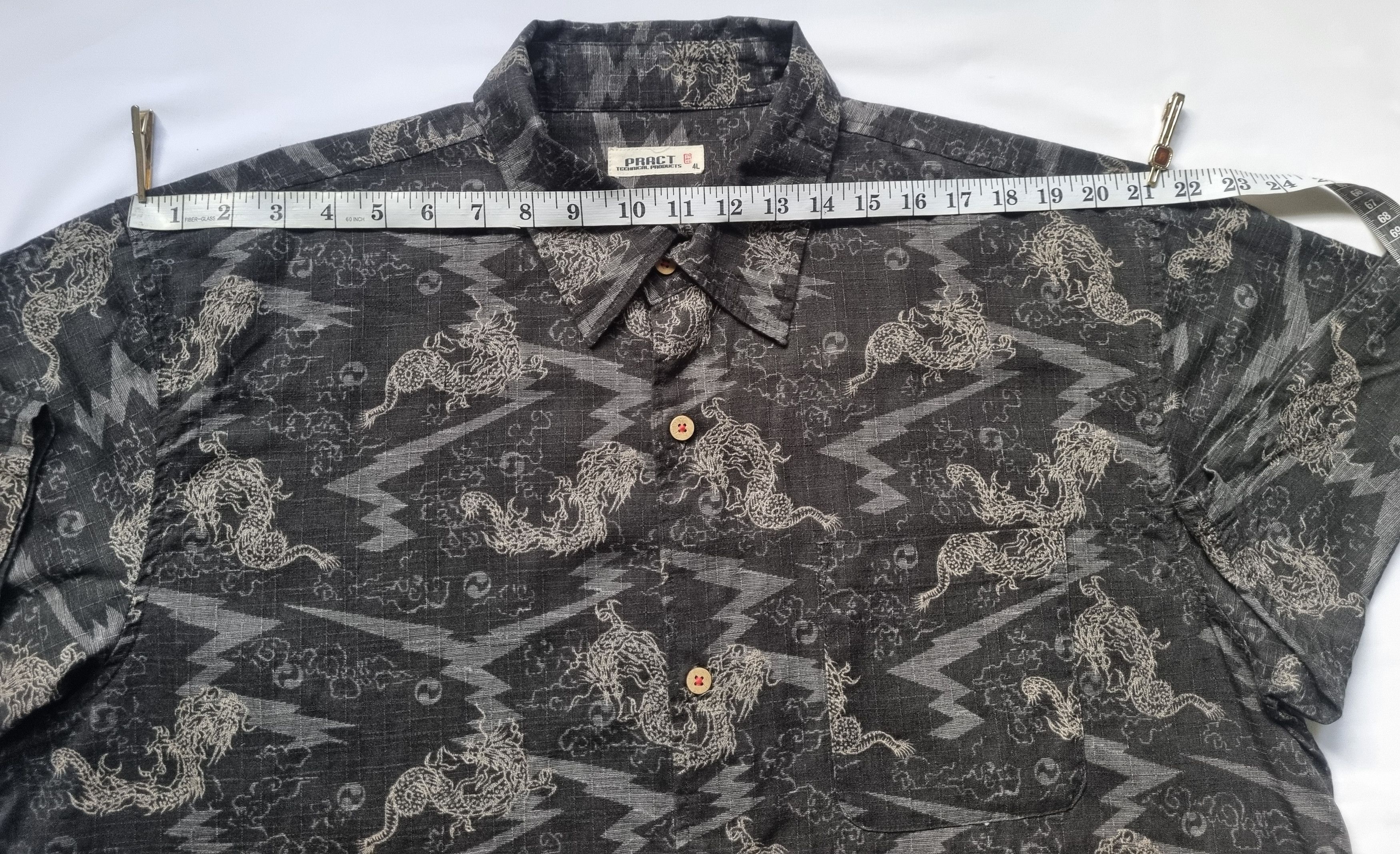 Vintage Vintage Dragon Hawaiian Shirt Size US XXL / EU 58 / 5 - 5 Thumbnail