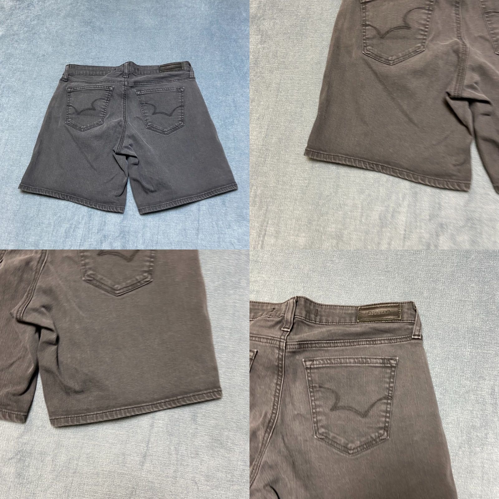 Vintage Big Star Shorts Womens 29 Black Cotton Stretch Dark Wash Streetwear Outdoor Bermuda Casual Travel 5-Pocket Womens Size 29" - 9 Thumbnail