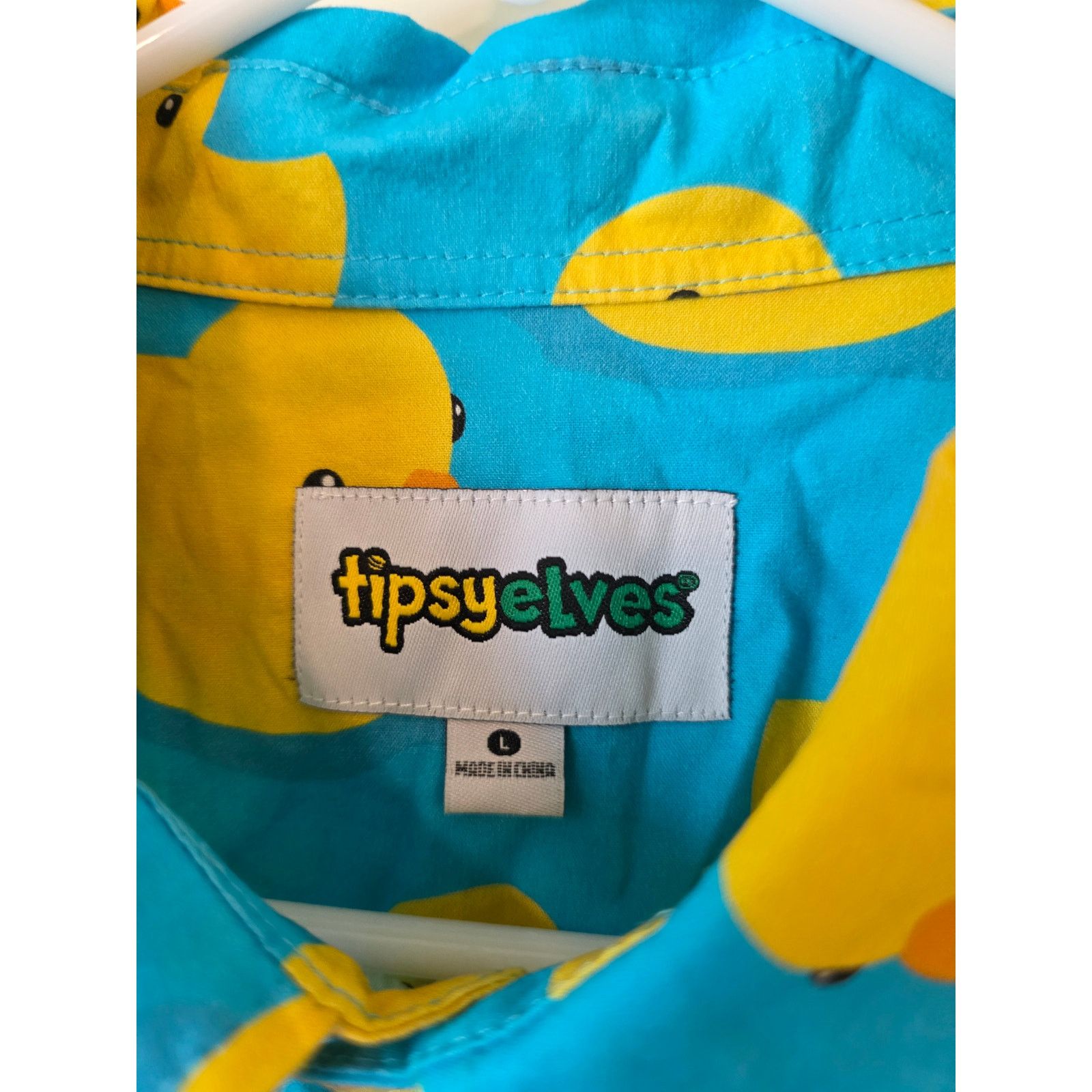 Tipsy Elves Tipsy Elves Rubber Ducky Hawaiian Shirt Size Large NEW Size US L / EU 52-54 / 3 - 5 Thumbnail