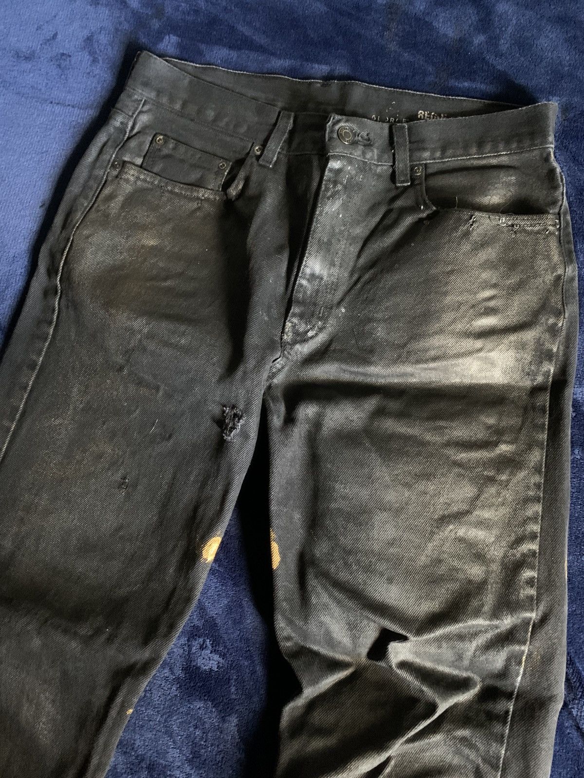 Other Waxed Pentagram Jeans Opium Fashion Swag Streetwear Punk Emo Size US 32 / EU 48 - 3 Thumbnail
