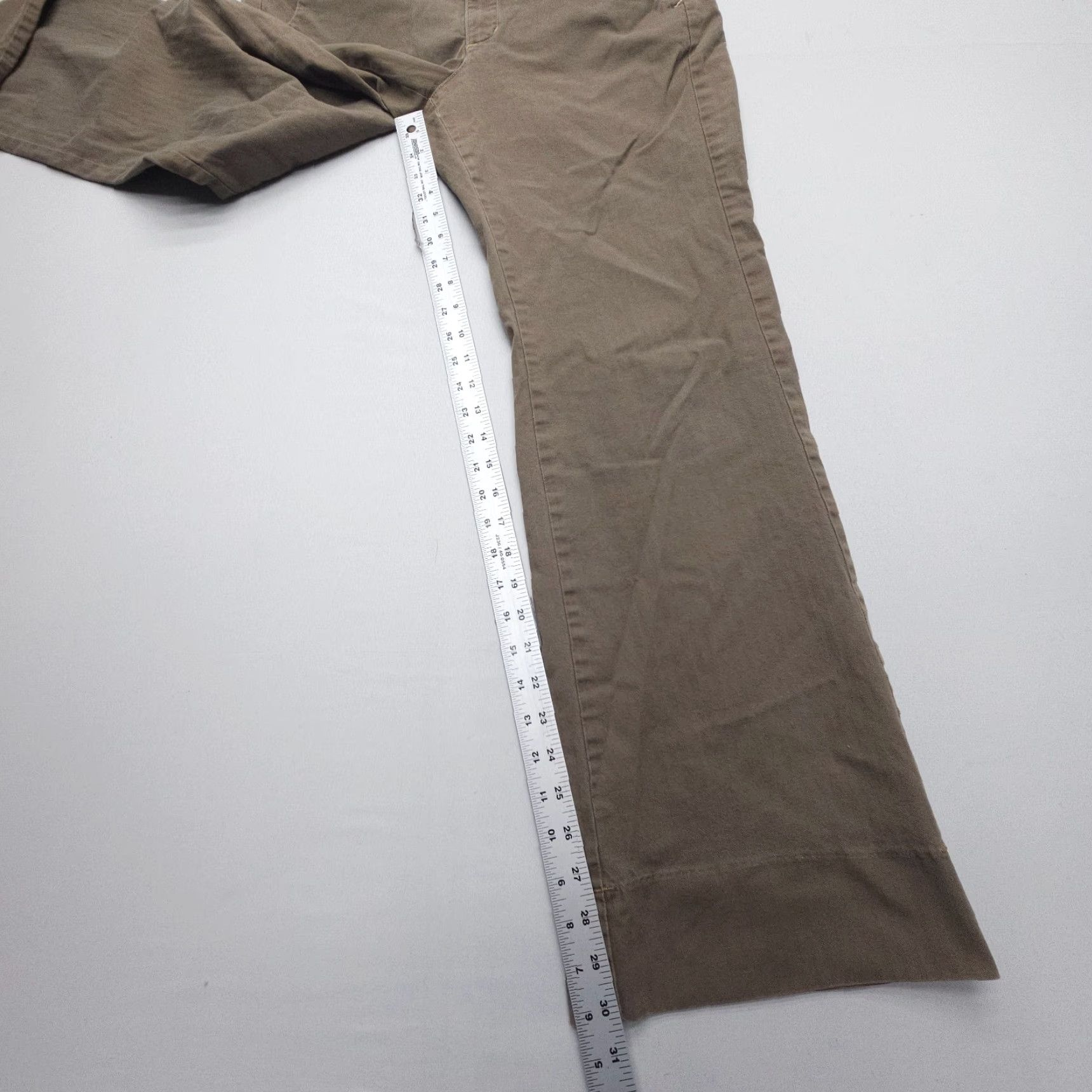 Gap VINTAGE Gap Low Rise Bootcut Pants Womens 14 Brown Y2K 2005 Boho Relaxed Stretch Size 36" / US 14 / IT 50 - 5 Thumbnail