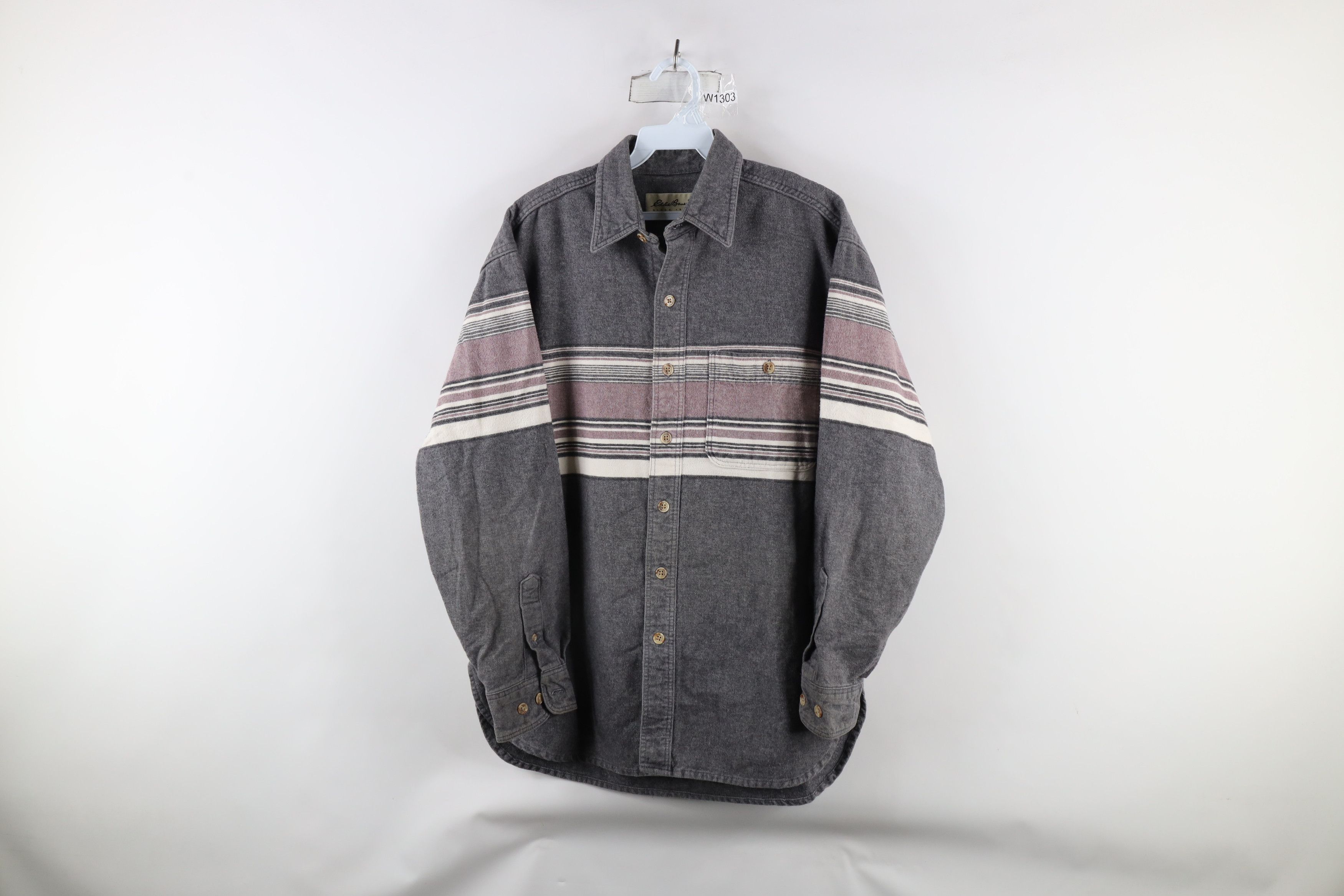 Eddie Bauer × Vintage Vintage 90s Eddie Bauer Chamois Cloth Button Shirt USA Size US M / EU 48-50 / 2 - 1 Thumbnail