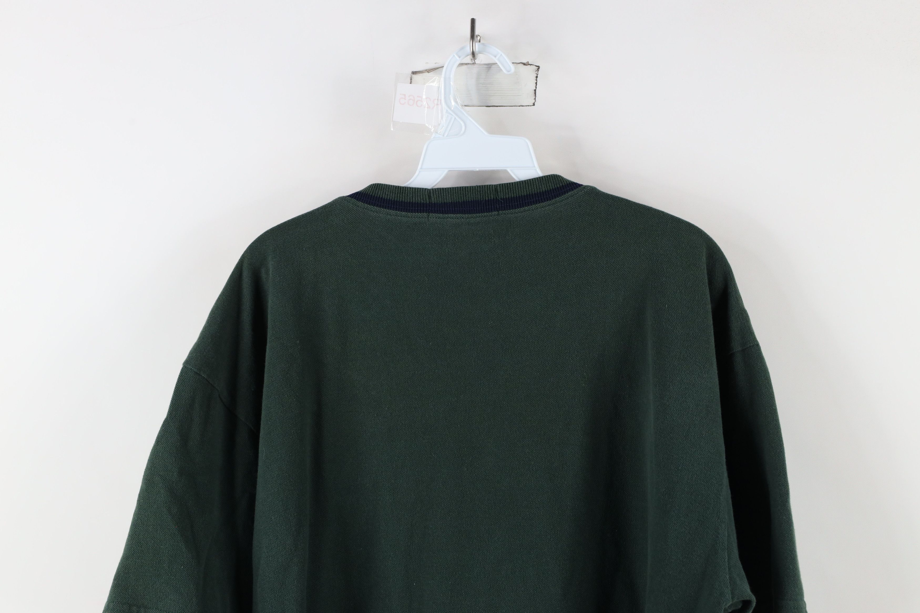 Ralph Lauren × Vintage Vintage 90s Ralph Lauren Heavyweight Cotton T-Shirt Green Size US XL / EU 56 / 4 - 8 Thumbnail