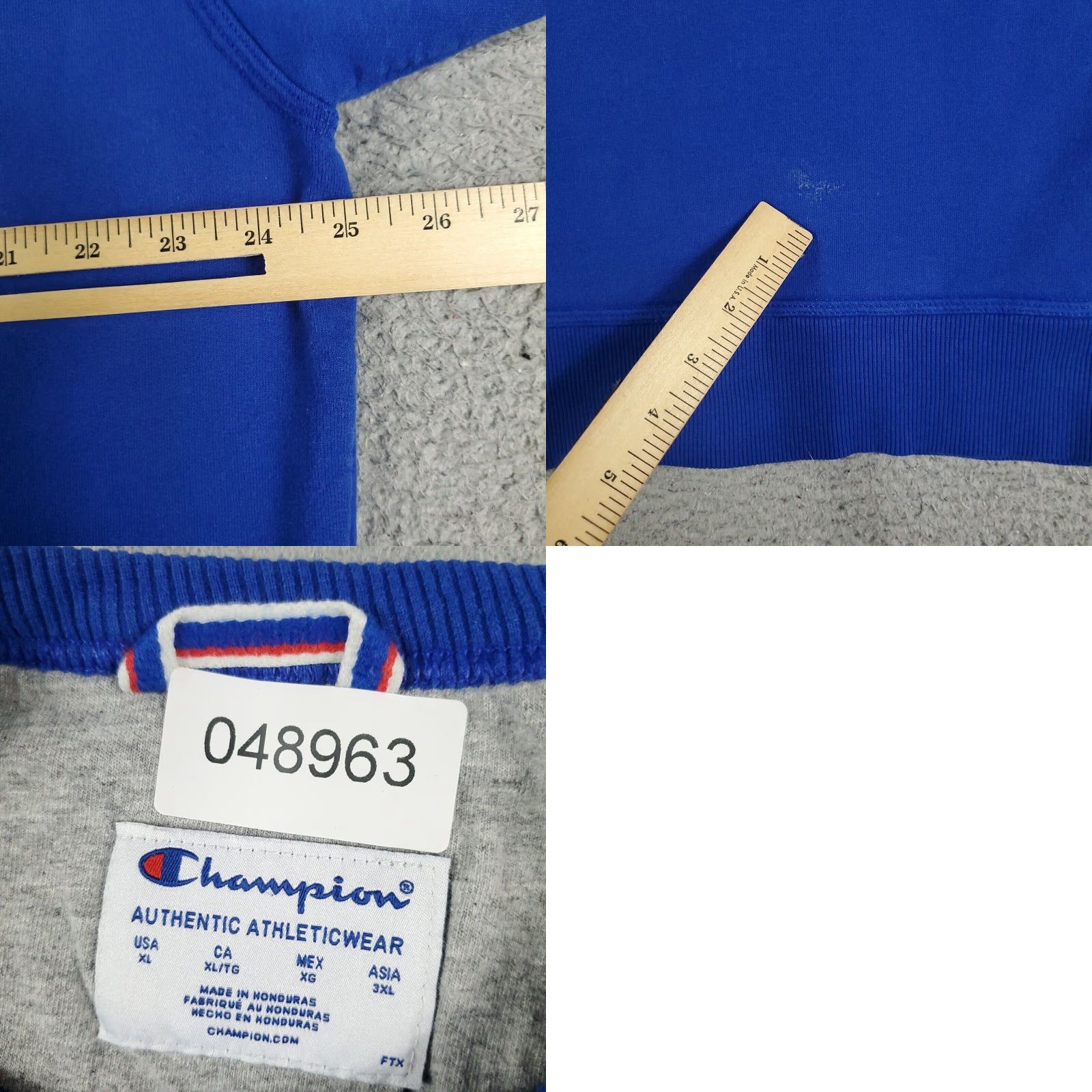 Champion Champion Blue Crew Neck Sweater Mens XL Cotton Blend Pullover Size US XL / EU 56 / 4 - 8 Thumbnail