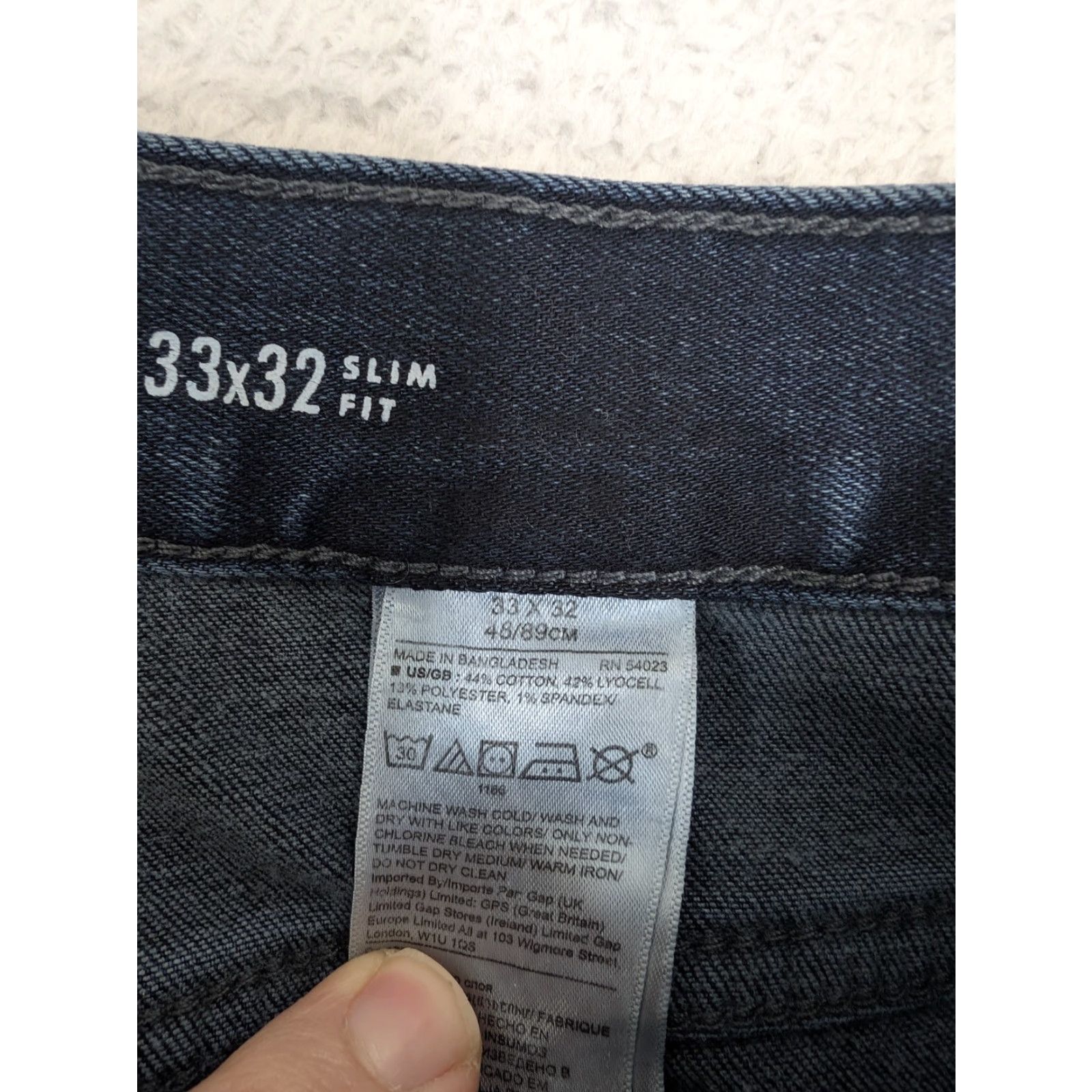 Banana Republic Banana Republic The Traveler Slim Jeans Men 33x32 Blue Denim Stretch Slim Straight 5-Pocket Logo Zipper Button Regular Rise Mid Vintage No Size US 33 - 4 Thumbnail