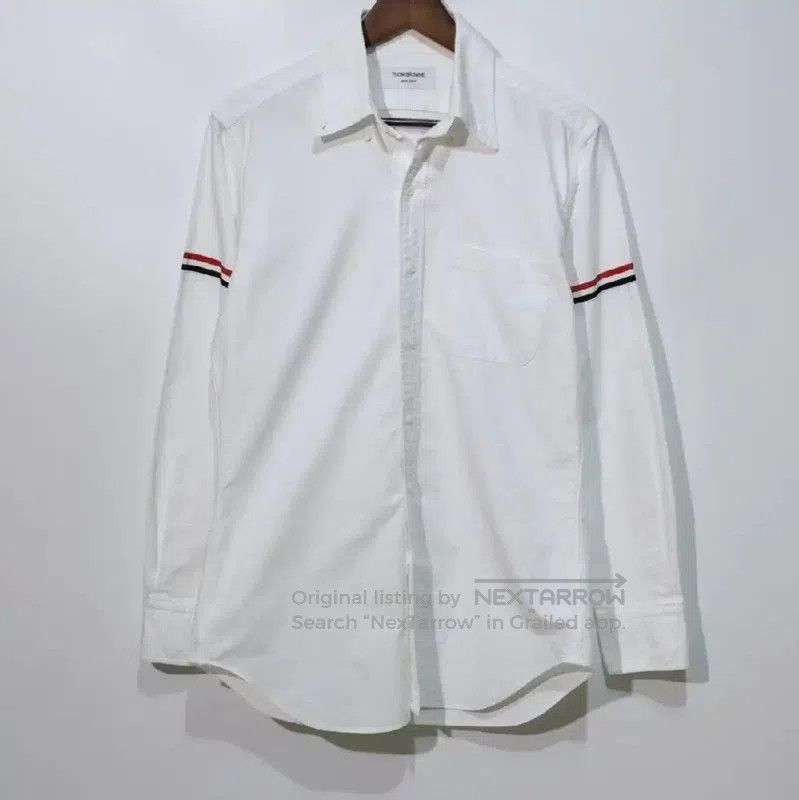 Thom Browne Thom Browne White Cotton Women's Shirt . Size L / US 10 / IT 46 - 1 Thumbnail