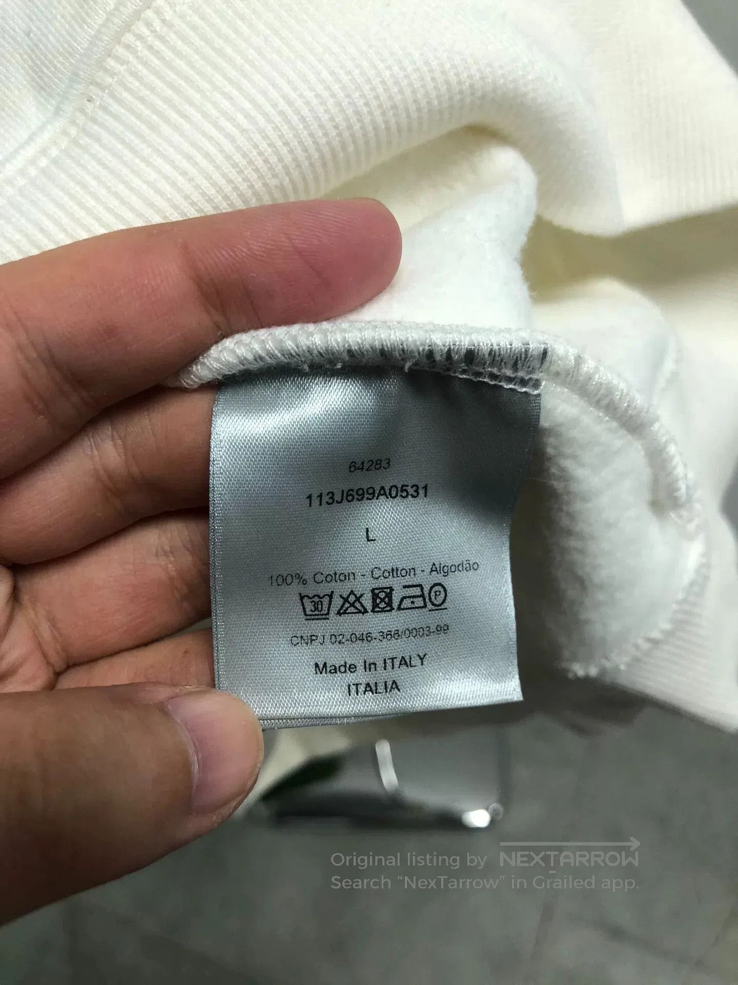 Dior dior white embroidered crewneck sweatshirt size L. Size US L / EU 52-54 / 3 - 5 Thumbnail