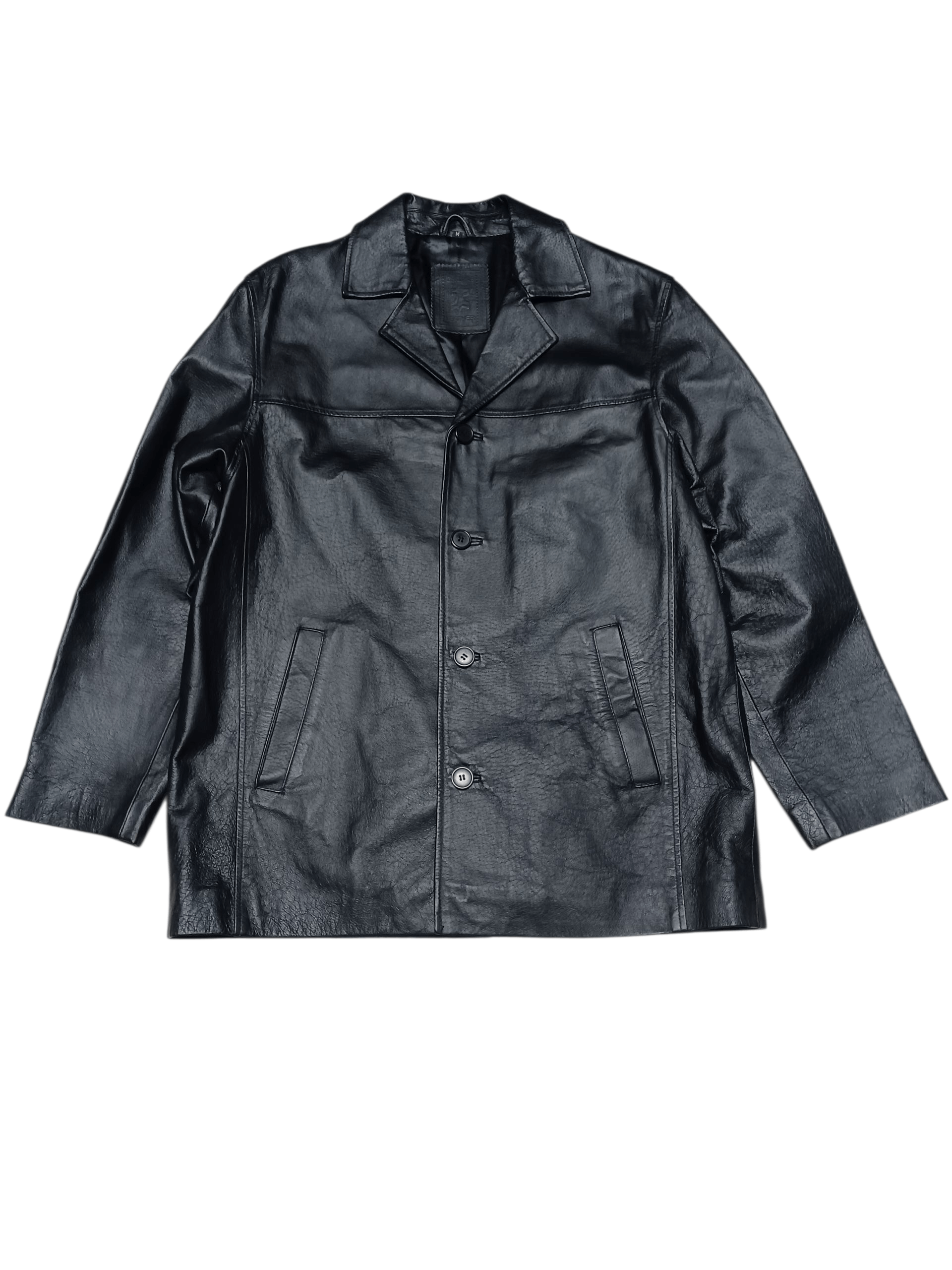 Genuine Leather GENUINE LEATHER VINTAGE 90S LONG JACKET COAT Size US M / EU 48-50 / 2 - 1 Thumbnail