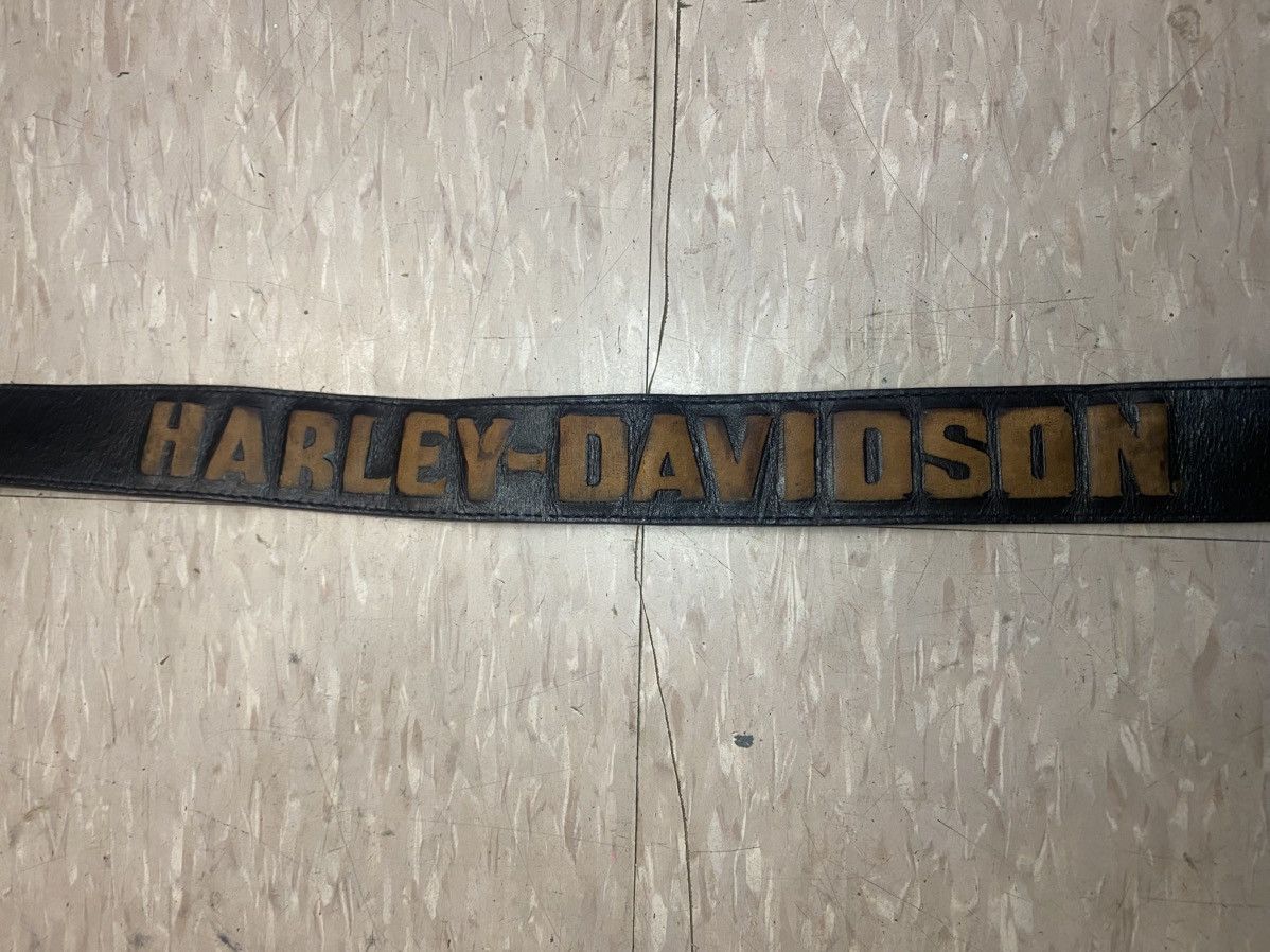 Harley Davidson × Vintage Harley davidson leather belt Size 32 - 5 Thumbnail