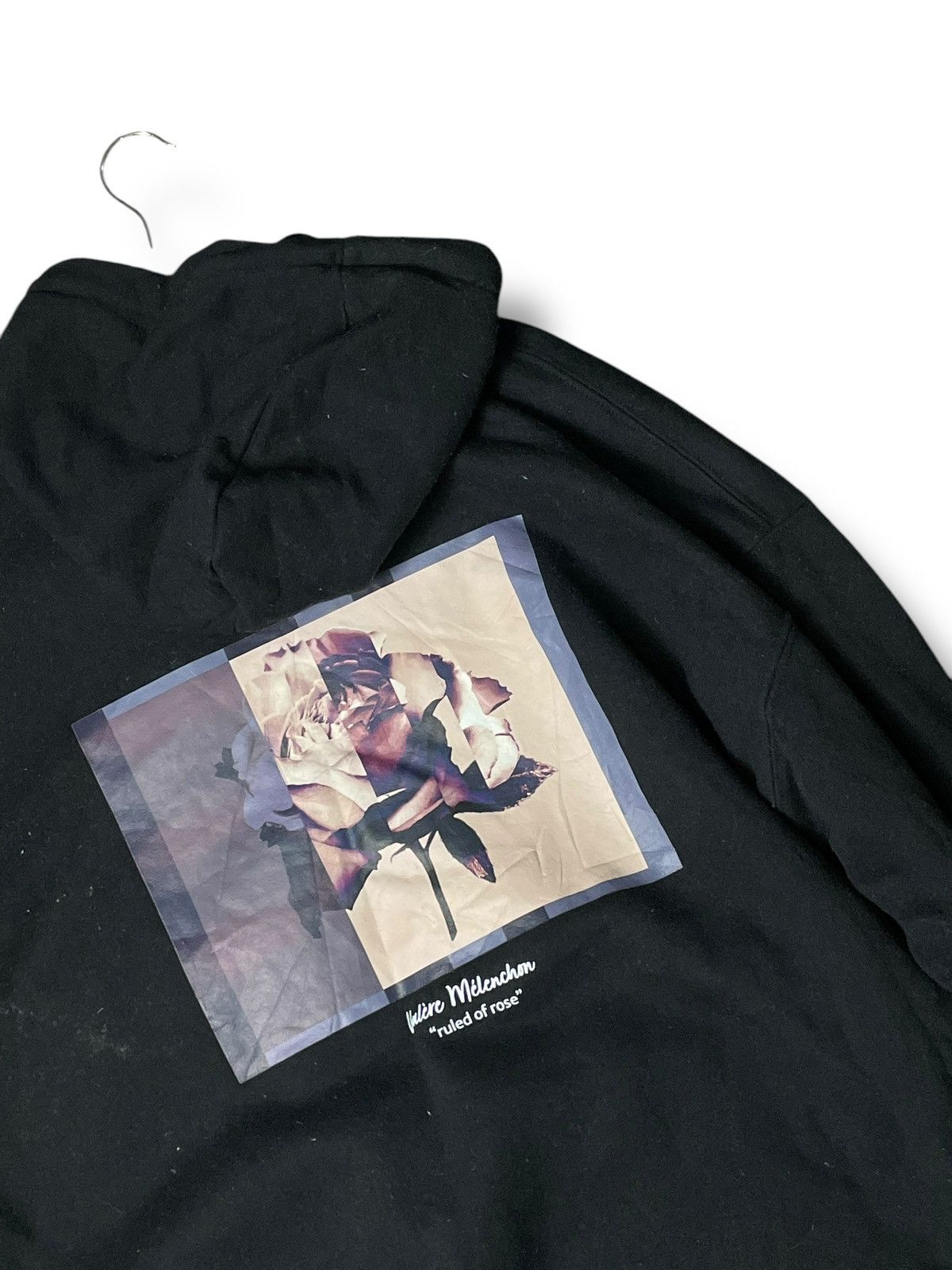 Japanese Brand × Seditionaries × Vintage UNRELAXING Rose BackPrint Pullover Hoodie (80) Size US L / EU 52-54 / 3 - 7 Thumbnail