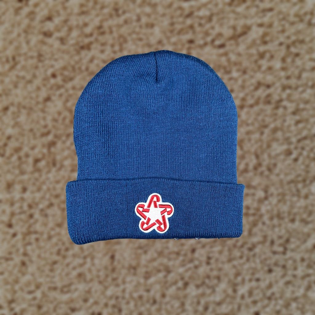 Vintage VINTAGE: No (excluded) 3M Thinsulate Beanie Mens M Blue Knit Insulated Thermal Stretch Winter Hat Shirt Size ONE SIZE - 1 Thumbnail