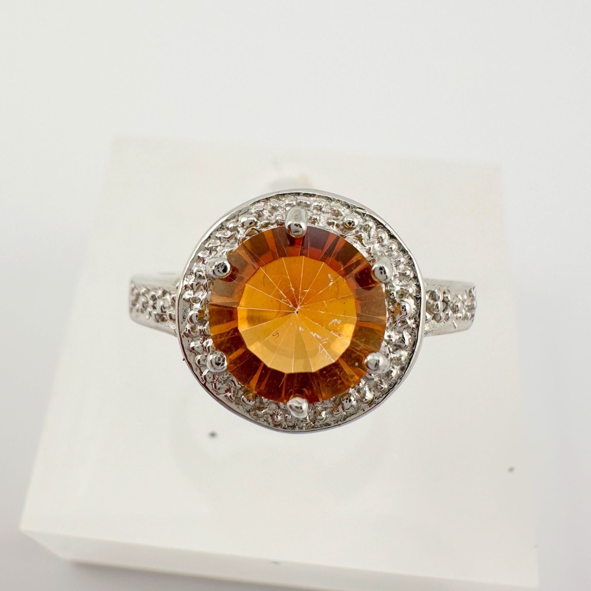 Other Beautiful 2.11 Carat Golden Citrine Ring with Small Diamond Size ONE SIZE - 9 Thumbnail