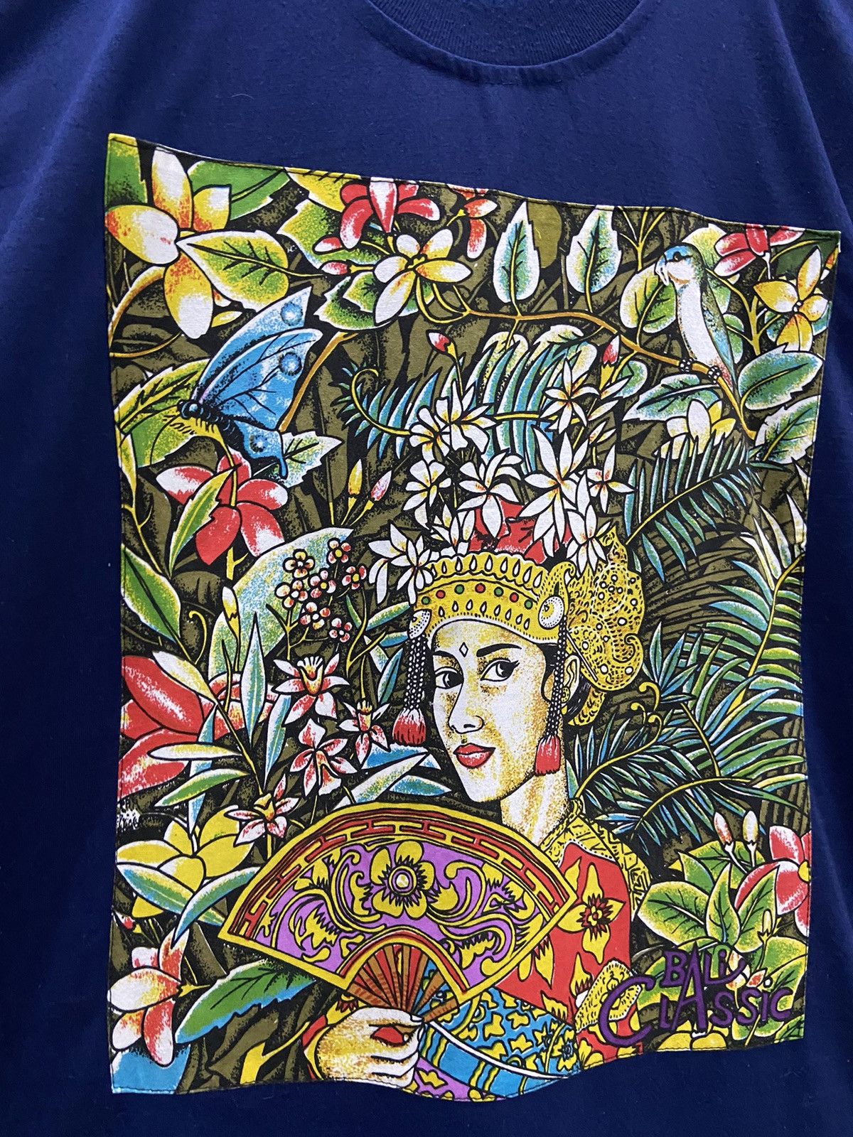Handmade VINTAGE BALI PRIMITIVE HANDMADE ART SHORT SLEEVE TEE SHIRT Size US L / EU 52-54 / 3 - 2 Thumbnail