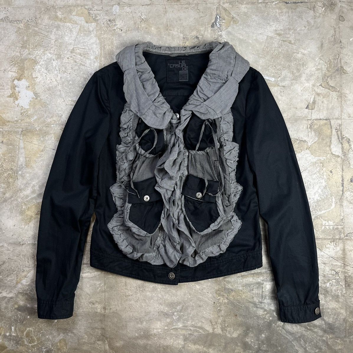 Marithe + Francois Girbaud Marithé + François Girbaud 90s Multi-Pocket Ruched Jacket Size S / US 4 / IT 40 - 1 Thumbnail