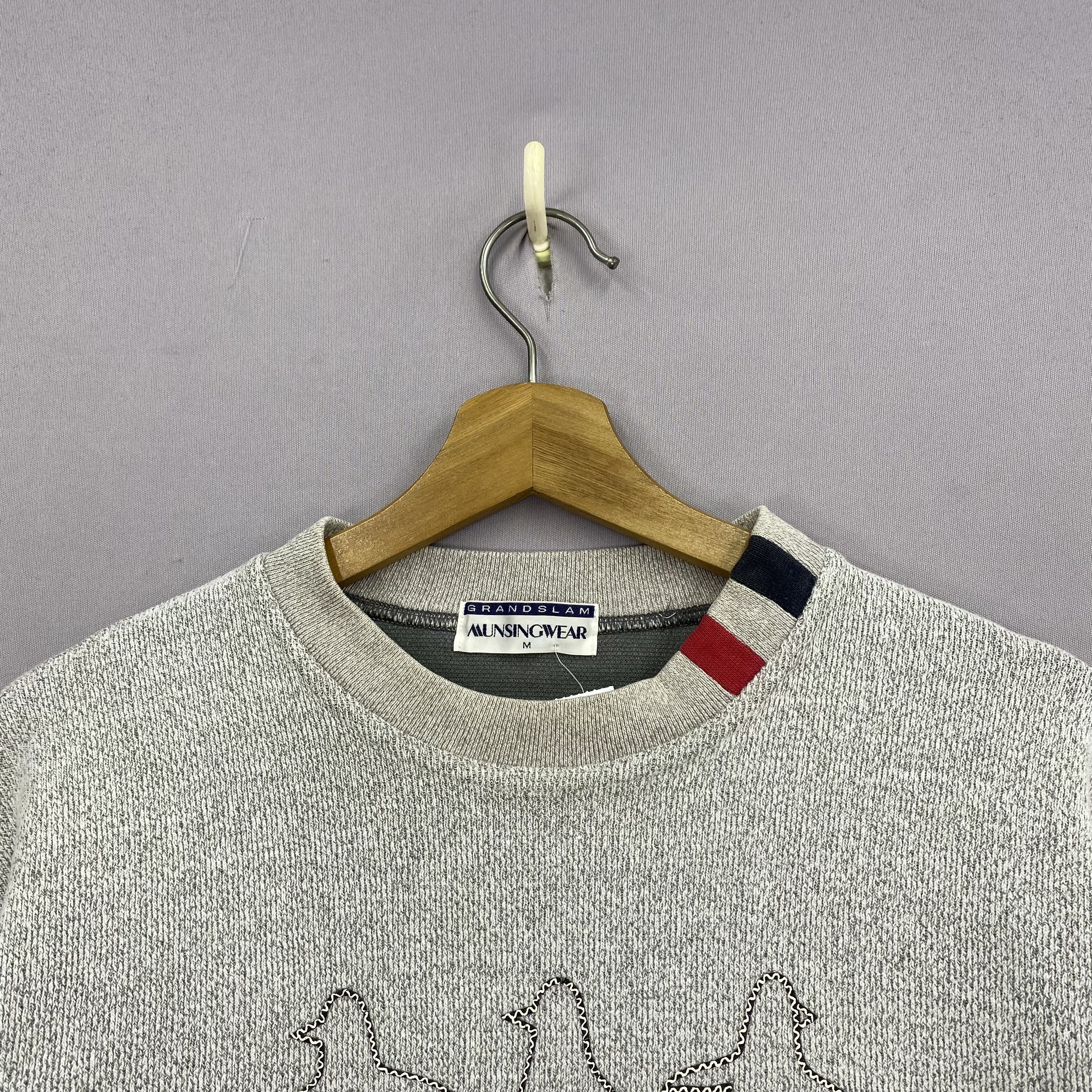 Japanese Brand Vintage Grandslam Munsing Wear Sweater 90s Style Sweatshirt Size US S / EU 44-46 / 1 - 3 Thumbnail