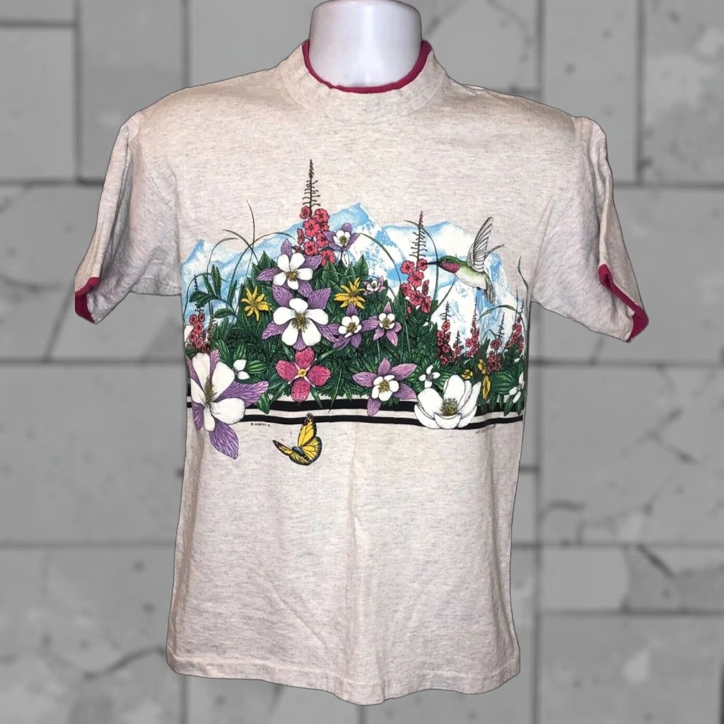 Vintage VINTAGE Signal Sports Mountain T-Shirt Womens Medium Gray Sports 90s Women Size M / US 6-8 / IT 42-44 - 1 Thumbnail