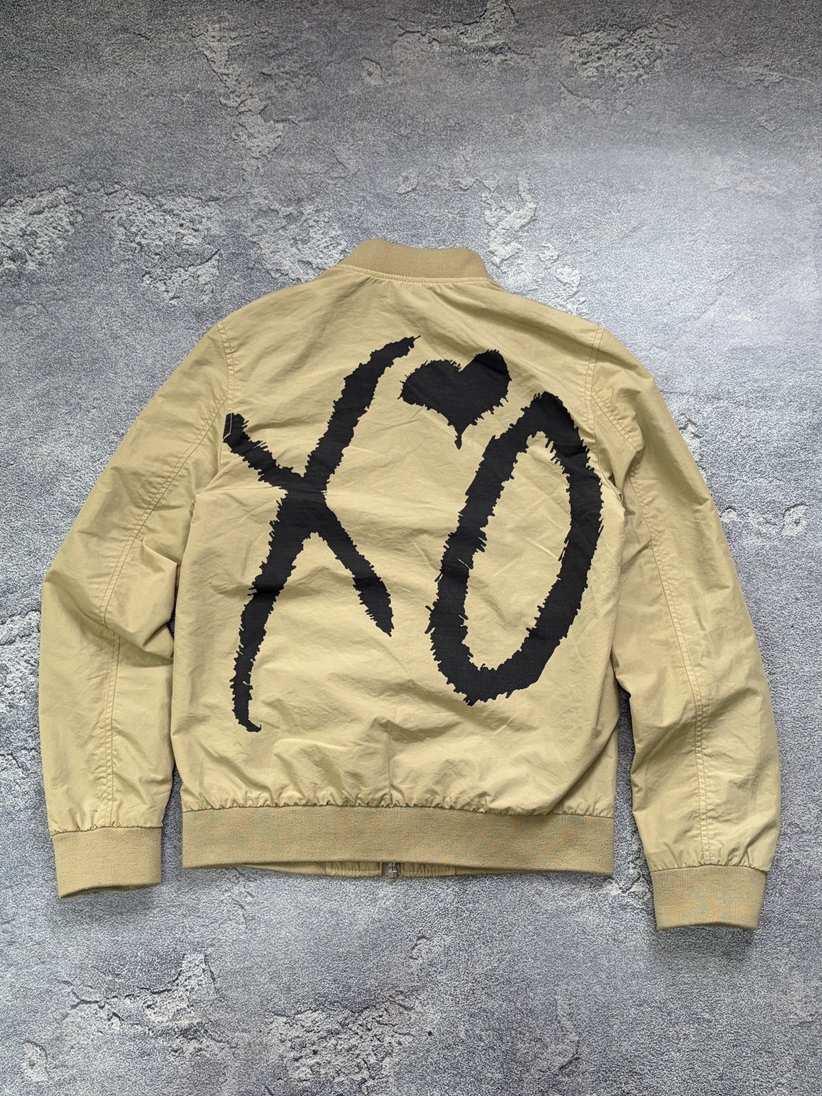 H&M The Weeknd H&M XO Bomber Jacket Khaki Beige Big Logo Size XS Size US XS / EU 42 / 0 - 1 Thumbnail