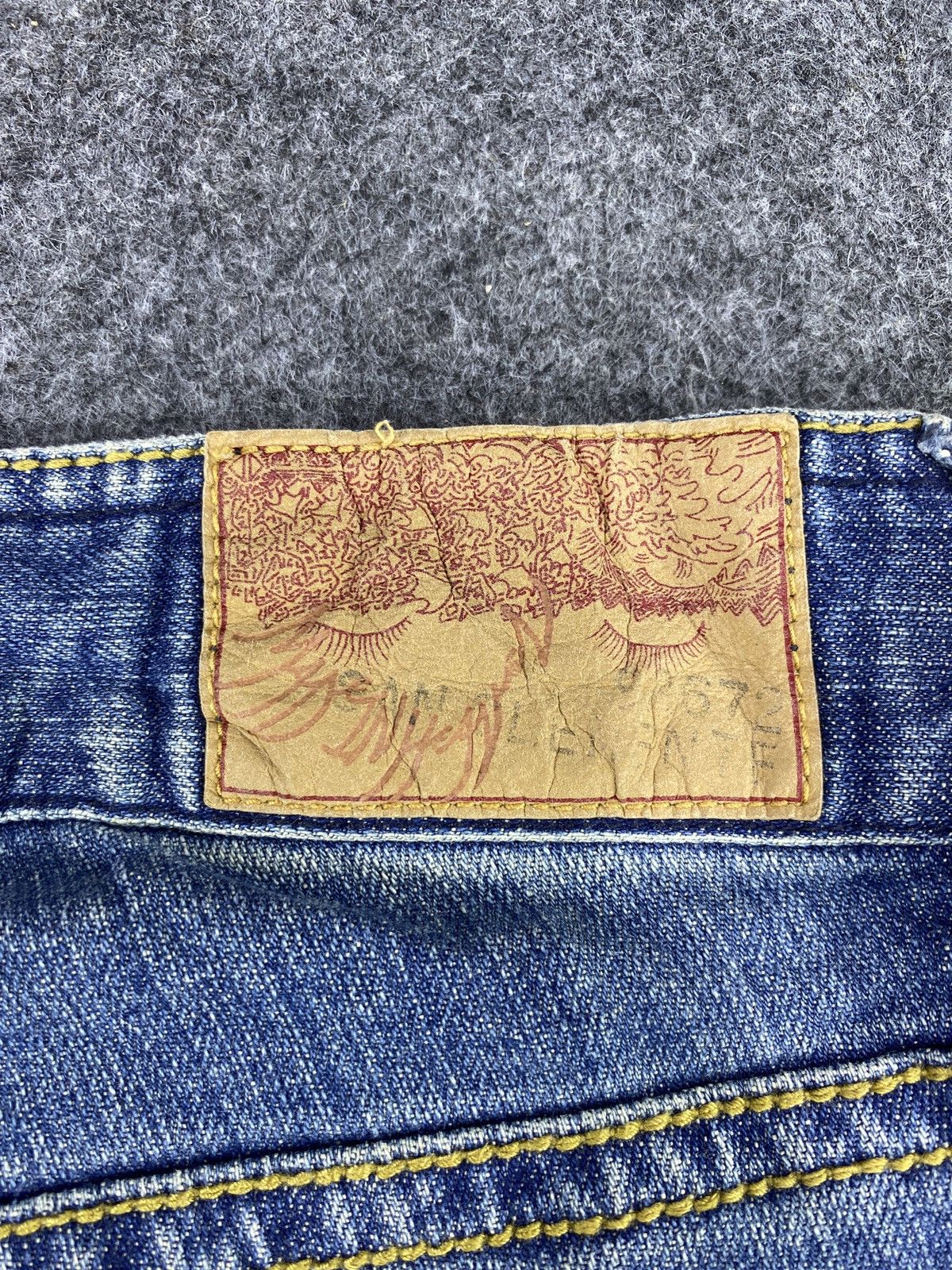 Japanese Brand × Jean Japanese Brand Blue Wash Flare Jeans - J1055 Size 29" - 12 Thumbnail