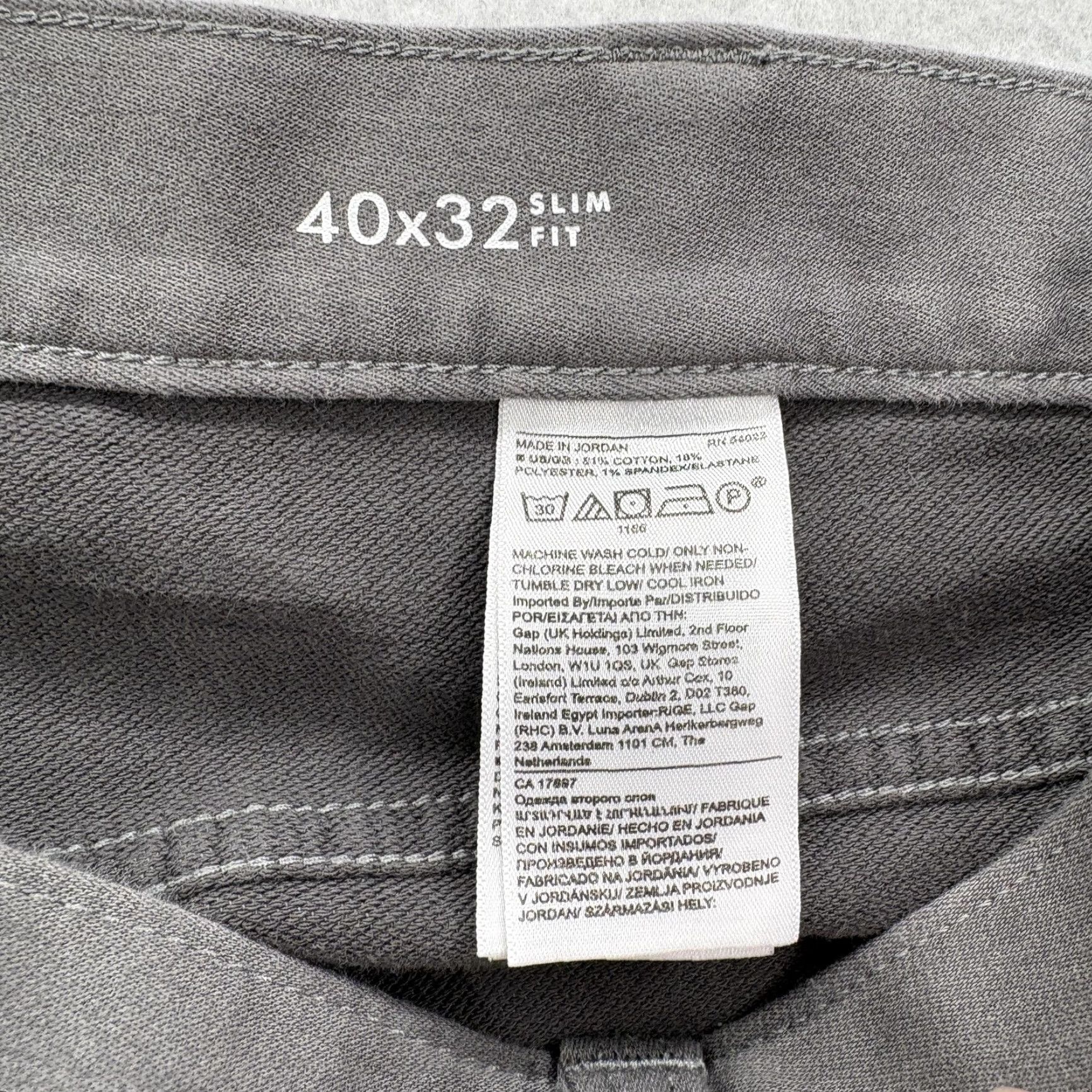Banana Republic Banana Republic Traveler Pants Mens 40x32 Gray Slim Fit Stretch Chinos Casual Pants Slim Fit Mens Gray Traveler Chinos Casual Banana Republic Size US 40 / EU 56 - 5 Thumbnail