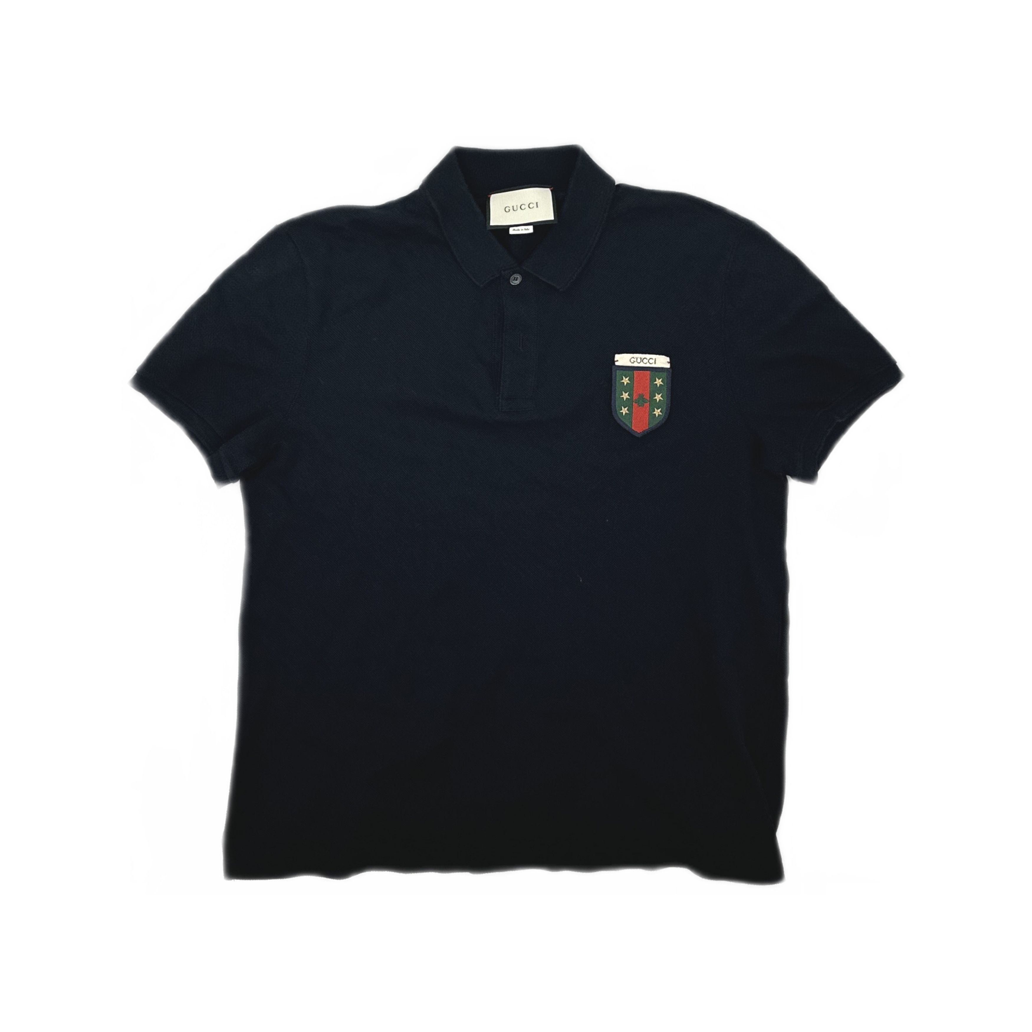 Gucci Gucci Crest Patch Polo Shirt Size XL Size US XL / EU 56 / 4 - 1 Thumbnail