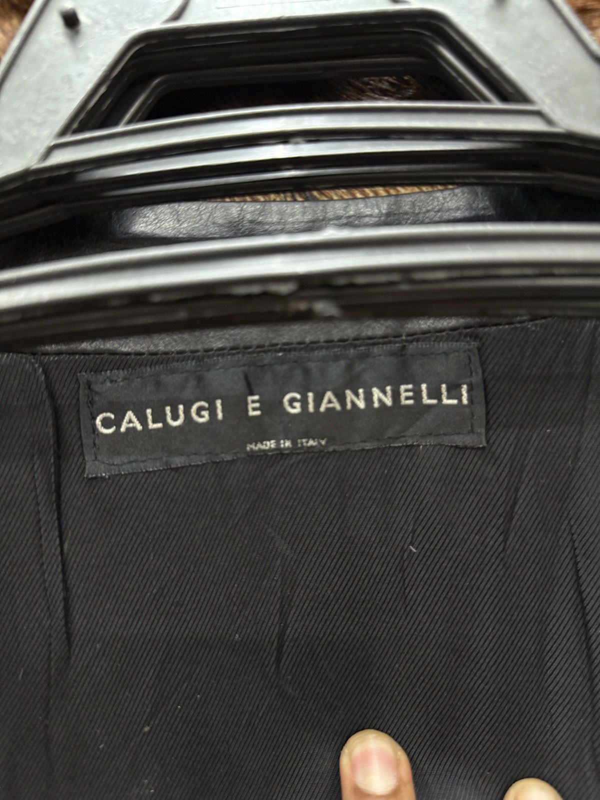 Calugi e Gianelli 🔥🔥🔥ARCHIVE CALUGI E GIANNELLI LEATHER JACKET Size M / US 6-8 / IT 42-44 - 12 Thumbnail