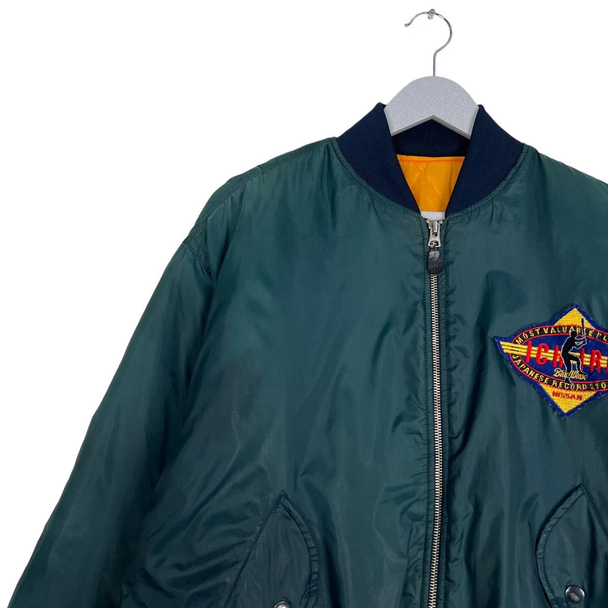 Japanese Brand 🔥 VINTAGE ICHIRO BLUEWAX BOMBER JACKET Size US M / EU 48-50 / 2 - 7 Thumbnail
