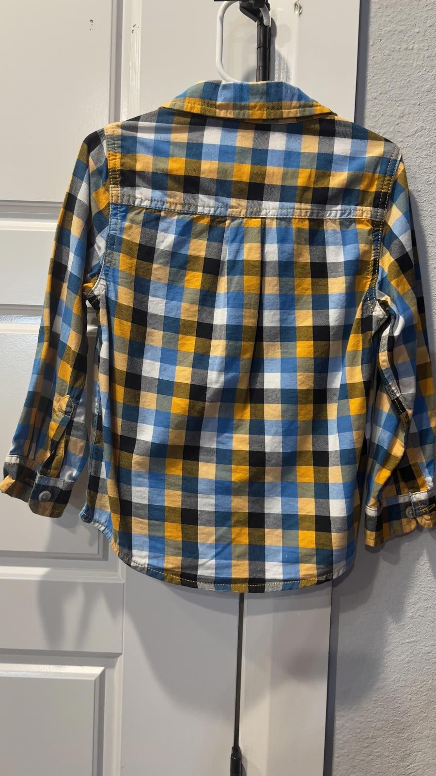 Other Cat & Jack Boys' Plaid Button-Up Shirt - Size 4T Size US XXS / EU 40 - 2 Thumbnail