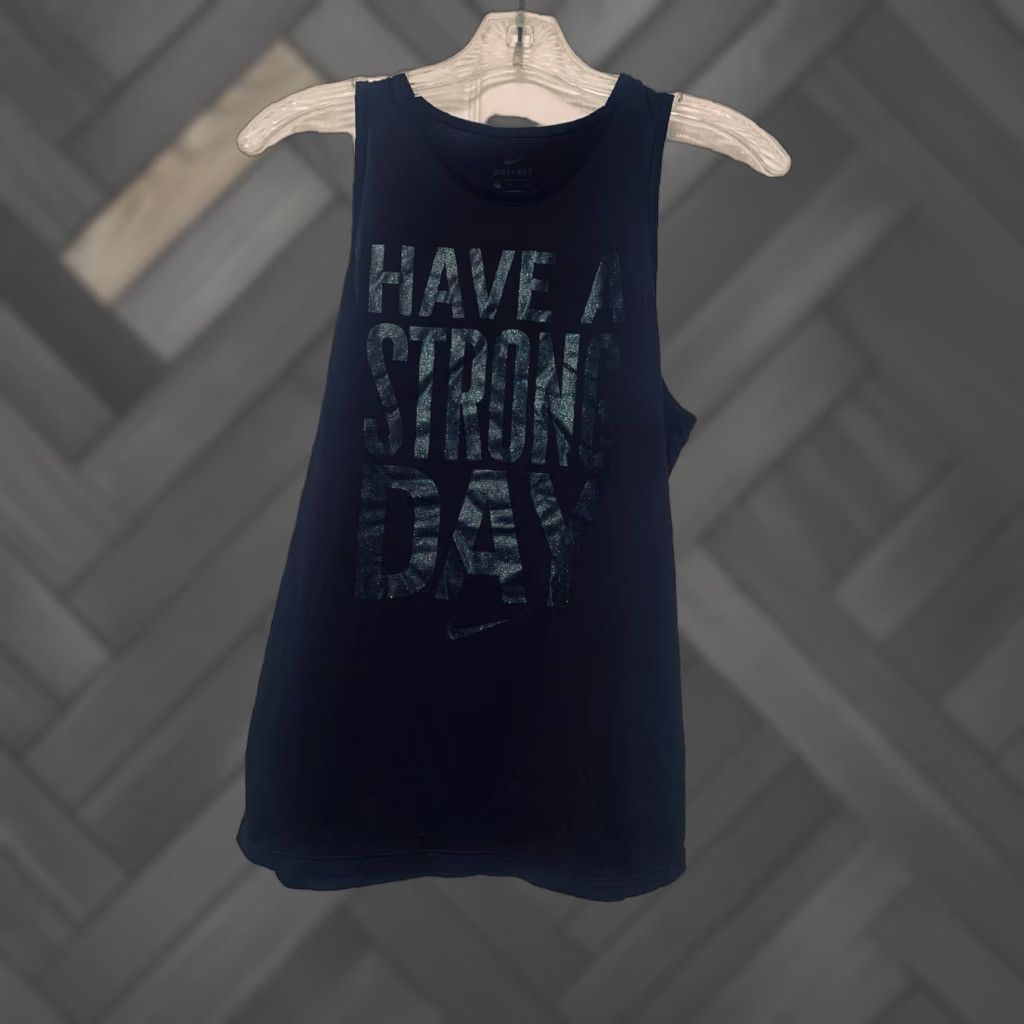 Nike Nike Tank Shirt Women S Black Dri-fit Glitter Athletic Activewear Small Multicolor Exterior Color | Nike Shirt Womens Slim/Regular Fit Size S / US 4 / IT 40 - 1 Thumbnail