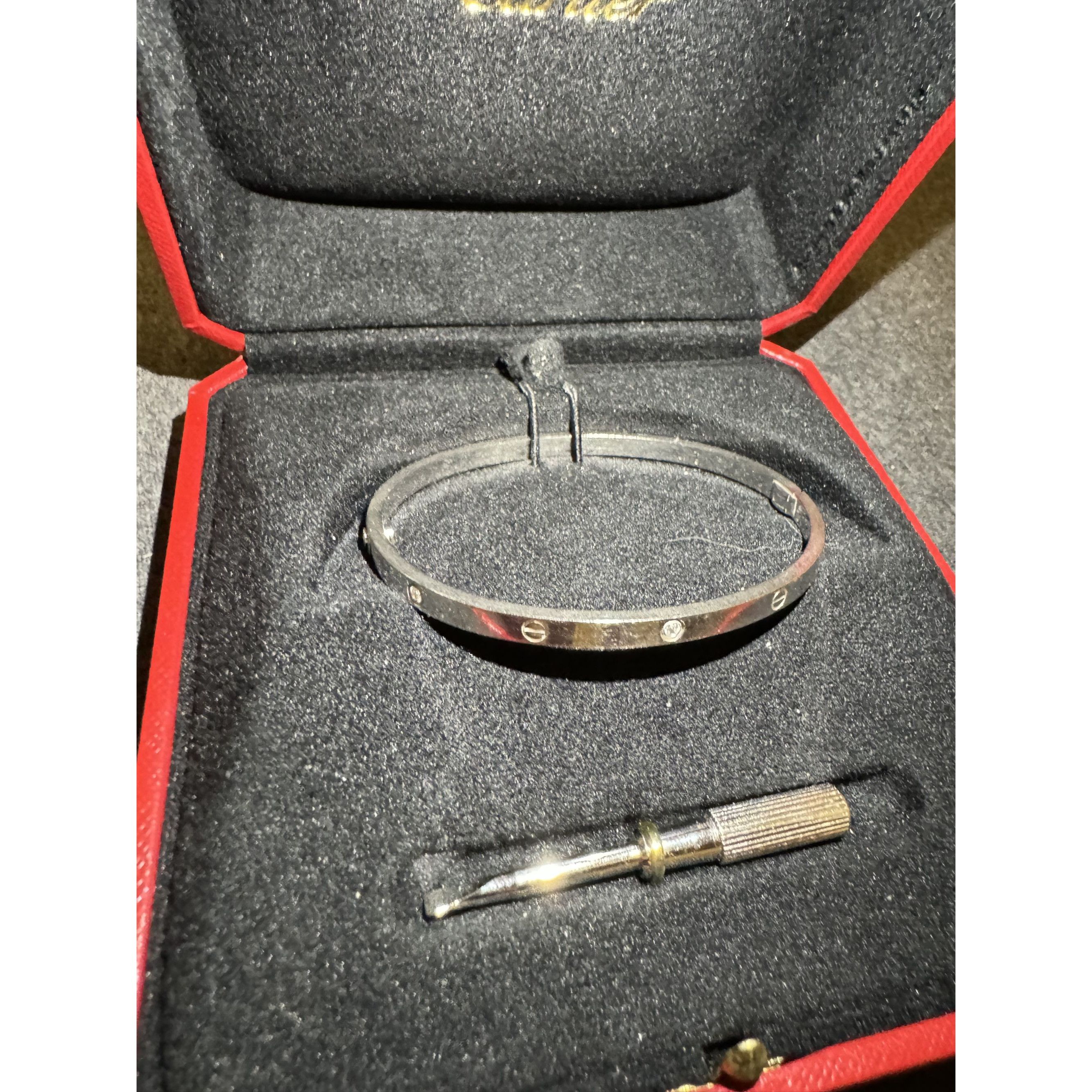 Cartier Cartier Love Bracelet 18K White Gold W/ Diamonds With Certif Size ONE SIZE - 4 Thumbnail