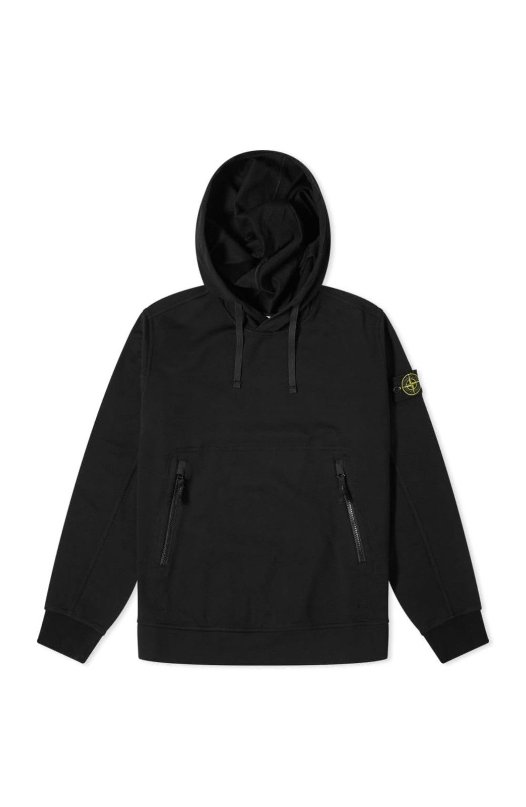 🔥600$ Stone Island Cotton Zip Pocket Detail Popover Hoodie