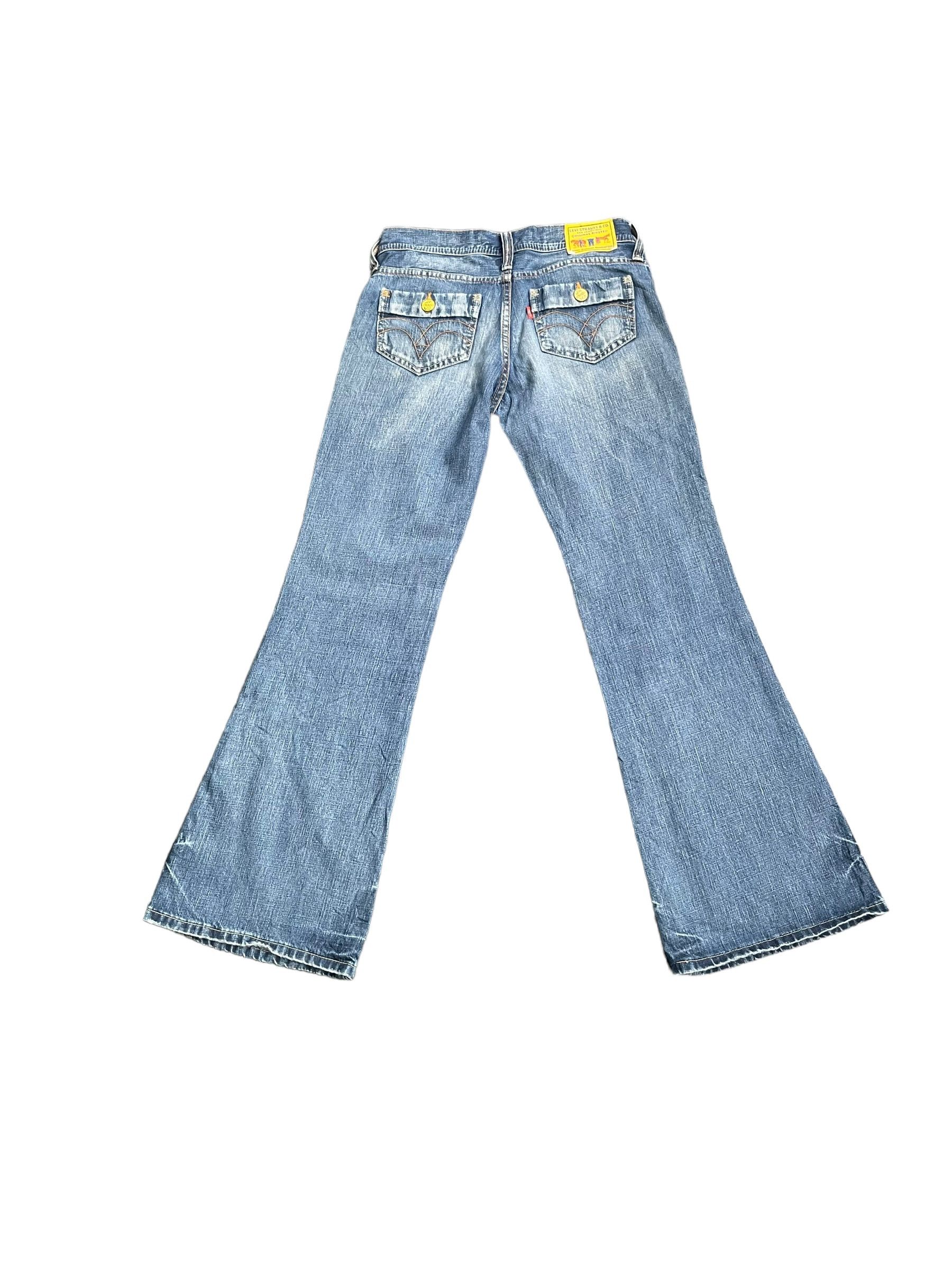 Levi's Levis Flare Distresed Denim Size 32" / US 10 / IT 46 - 2 Thumbnail