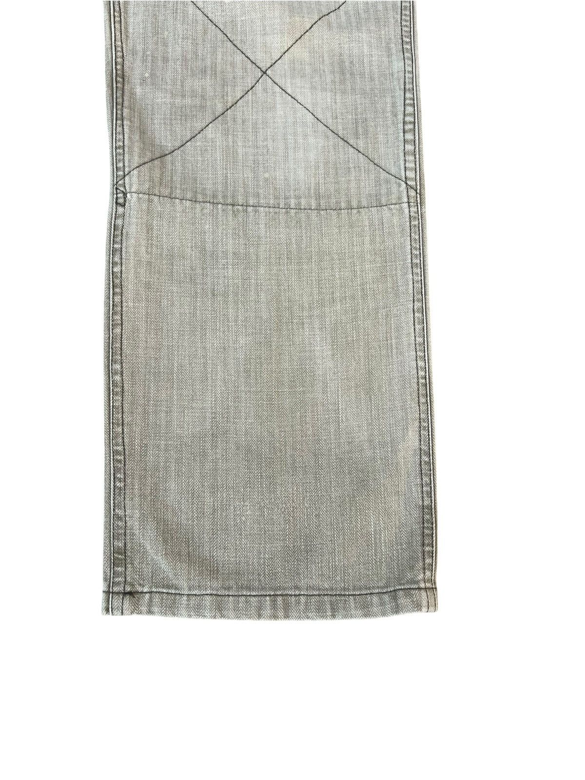 Vintage Old Betty’s Japan Fade Olive Green HBT Striped Cargo Trouser Size US 30 / EU 46 - 12 Thumbnail