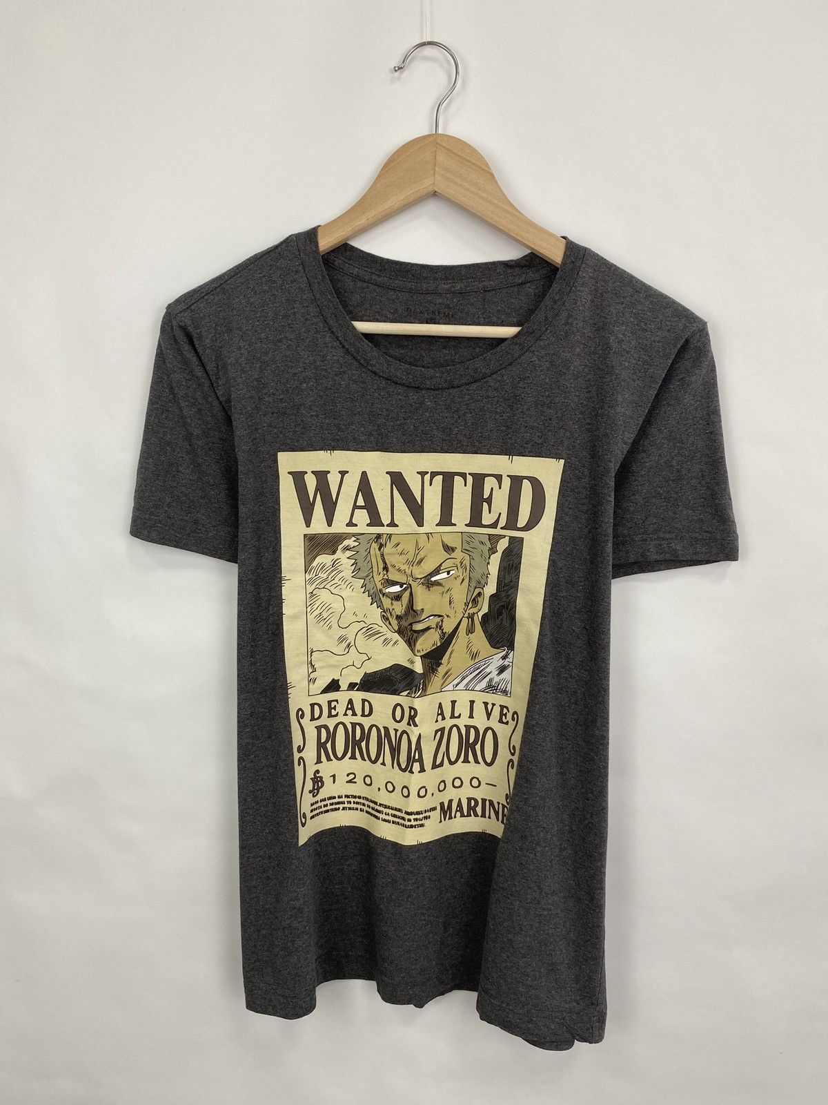 One Piece 🇯🇵 Vintage Y2K Roronoa Zoro Wanted One Piece T-Shirt Rare Size US M / EU 48-50 / 2 - 3 Thumbnail