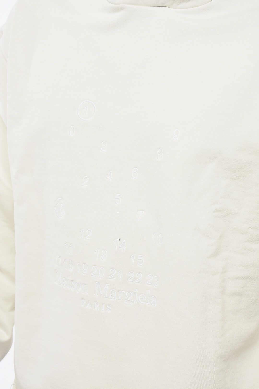 Maison Margiela og1mm0825 Brushed Cotton Hoodie in White Size US XS / EU 42 / 0 - 3 Thumbnail