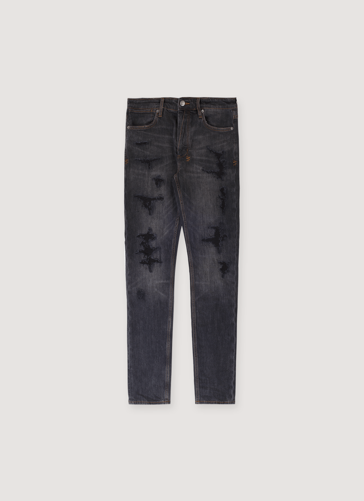 Ksubi Van Winkle Retorqued Repair Denim Charcoal Size US 28 / EU 44 - 1 Thumbnail