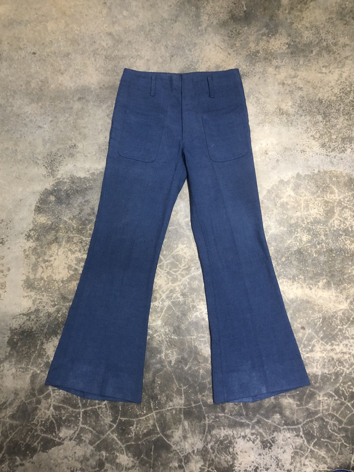 image of Jnco x Vintage Flare Bootcut Bushpant Mbassador Pants in Blue, Women's (Size 28)